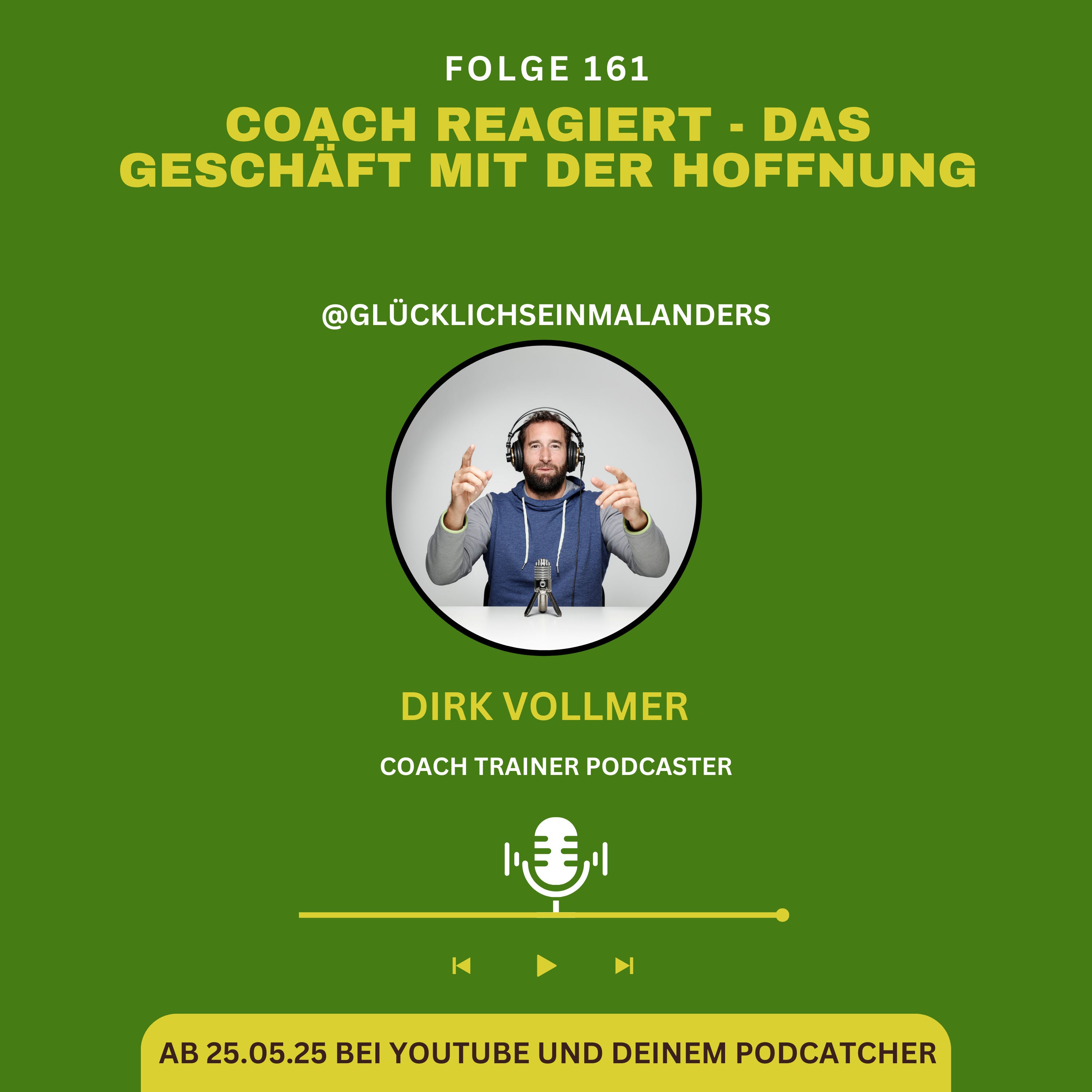 Ich reagiere: Das Geschäft mit der Hoffnung