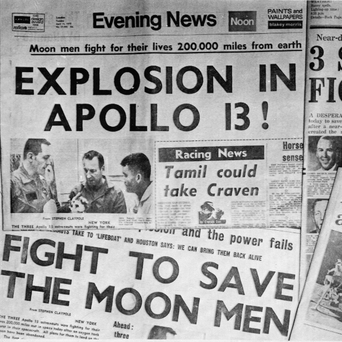 Panne bei Apollo 13: "Houston, wir haben ein Problem." | 14.4.1970
