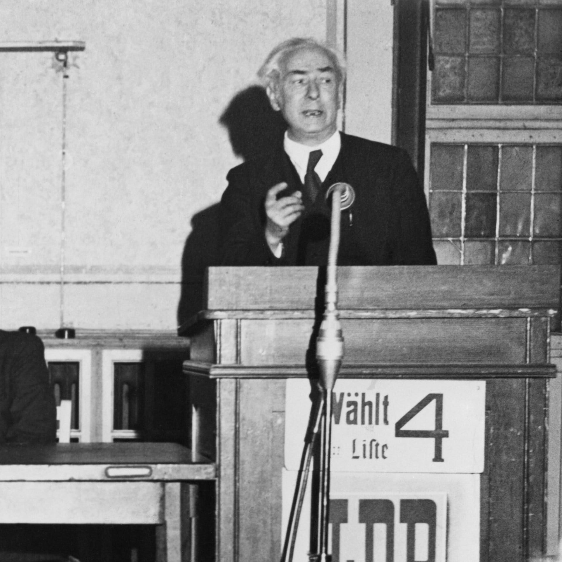 Theodor Heuss: Neuordnung der Bundesländer jetzt möglich | 14.9.1948