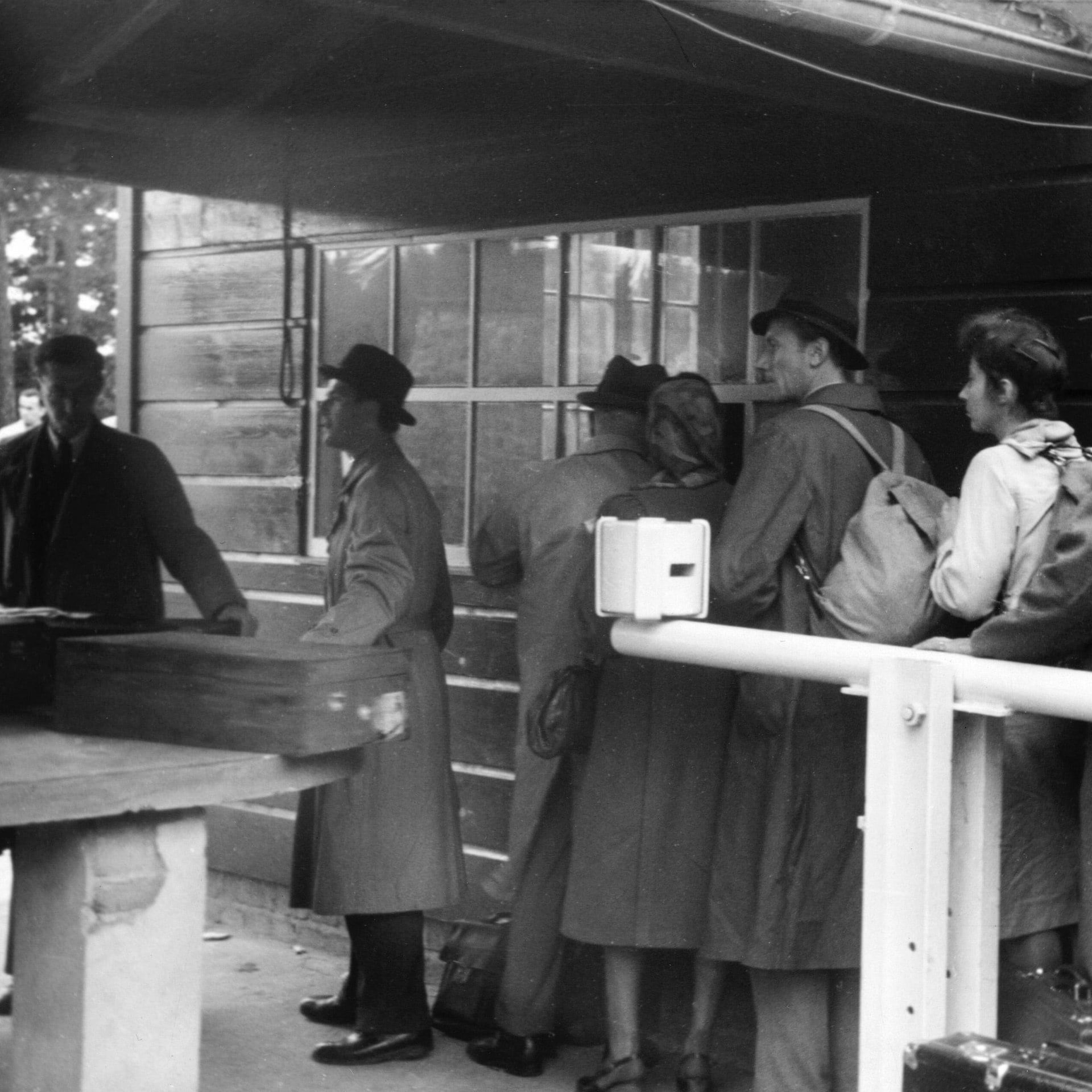 Grenzübergang Helmstedt kurz nach DDR-Gründung | 18.11.1950