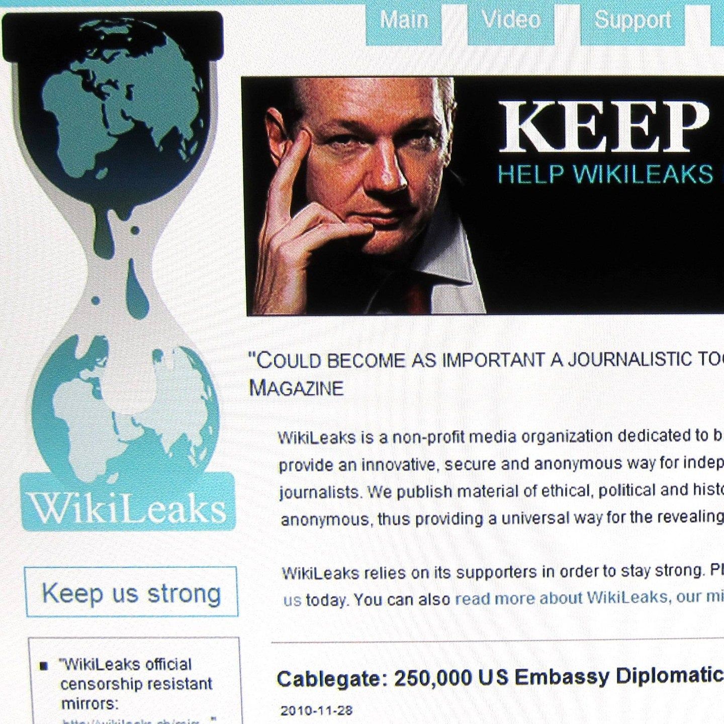 WikiLeaks-Gründer Julian Assange wird gejagt | 3.12.2010