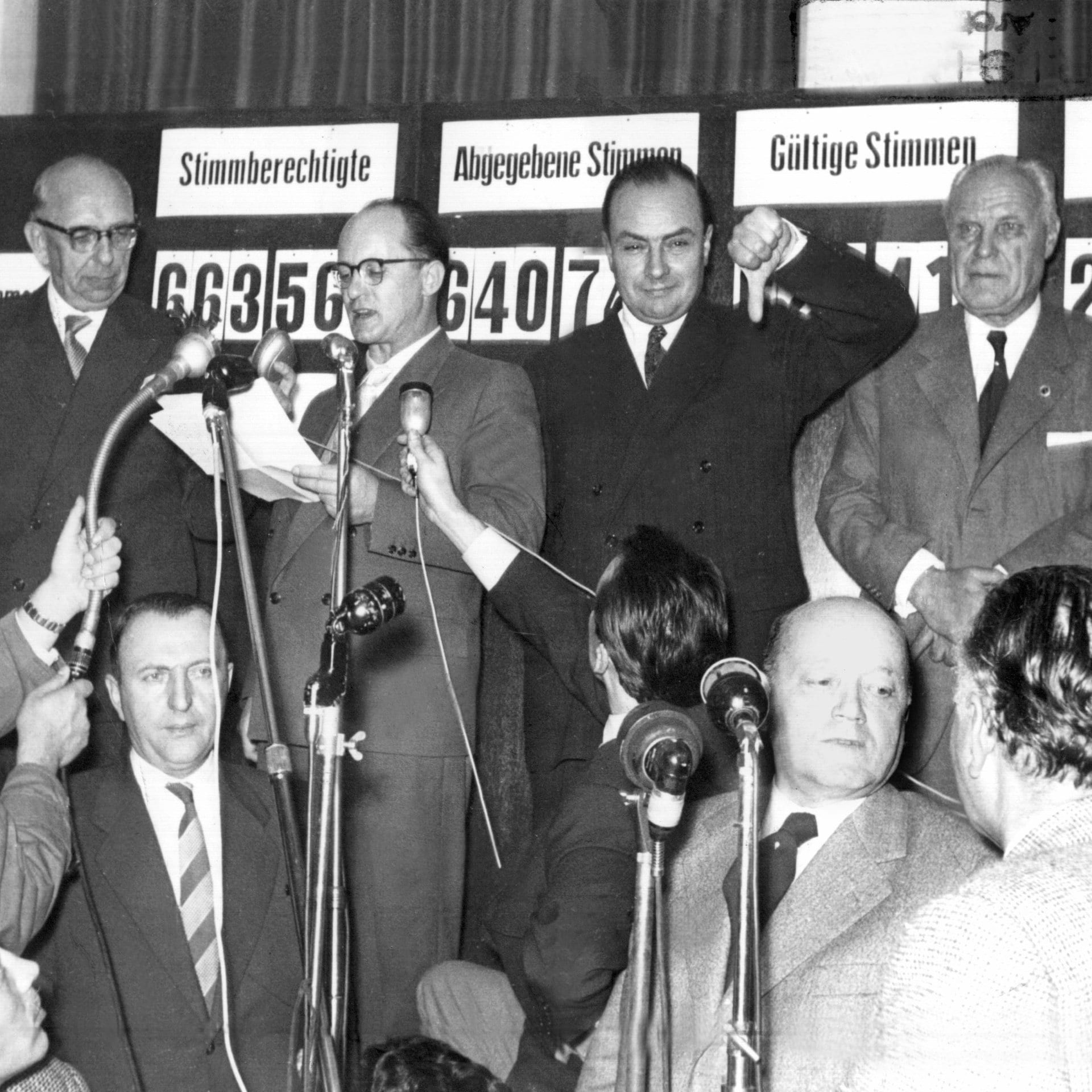 Ende der Ära Hoffmann – Das Ergebnis der Volksabstimmung | 23.10.1955