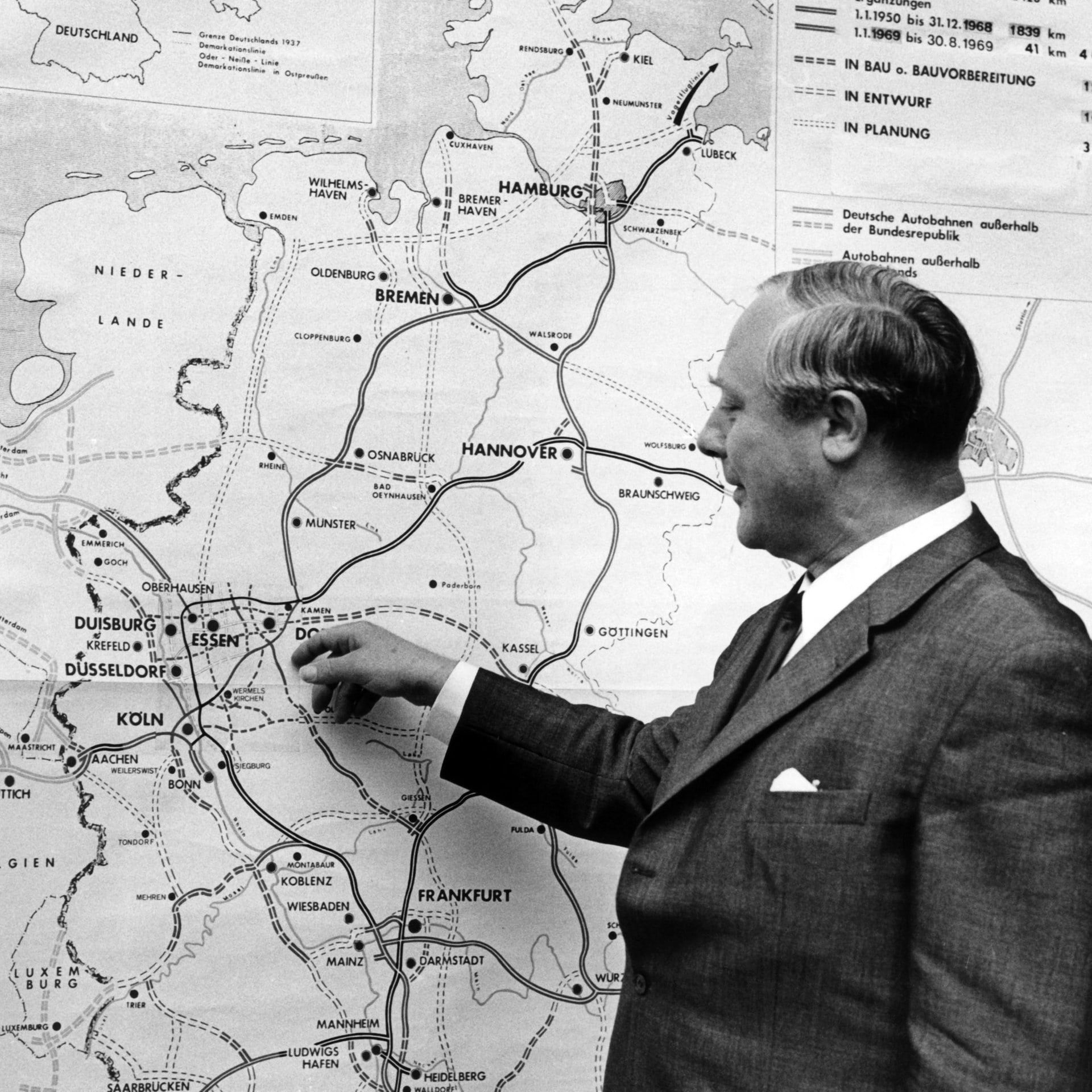 Der "Leber-Plan" soll den Verkehr neu ordnen | 18.2.1968