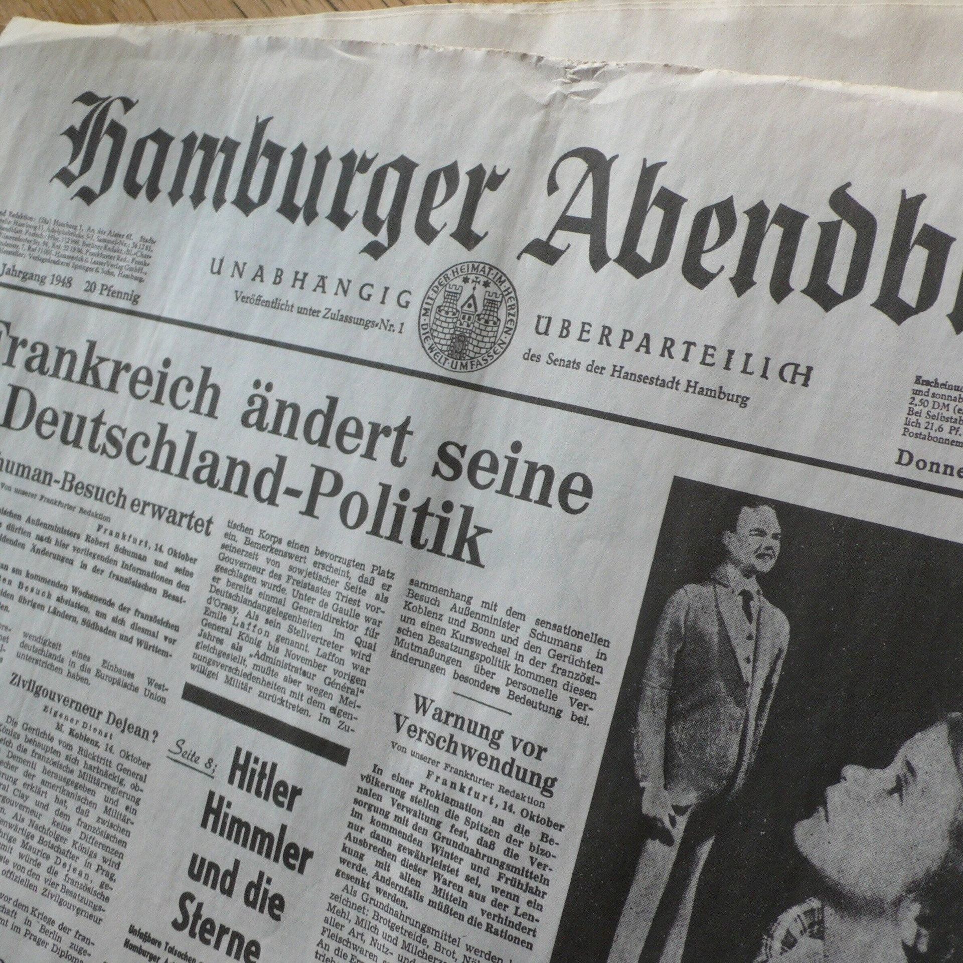 Axel Springer startet mit "Hamburger Abendblatt" seine Nachkriegskarriere | 14.10.1948