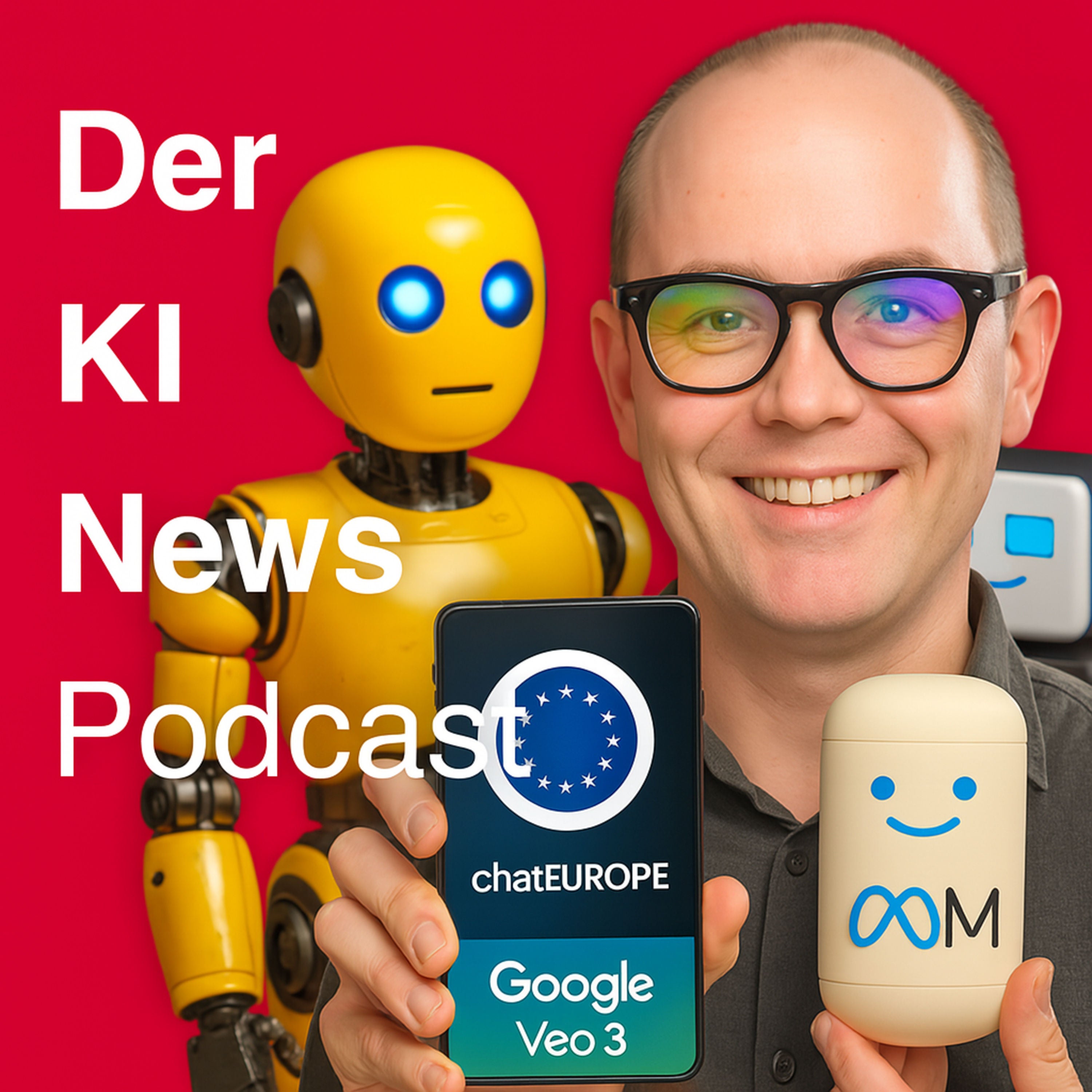 Google Veo 3 in Deutschland | Google Gemma 3n | ChatEurope | Apple Siri mit OpenAI & Anthropic | Metas neues Superintelligence Labs vorgestellt | Meta KI-Chatbots | Amazon 1 Million Roboter im Einsatz