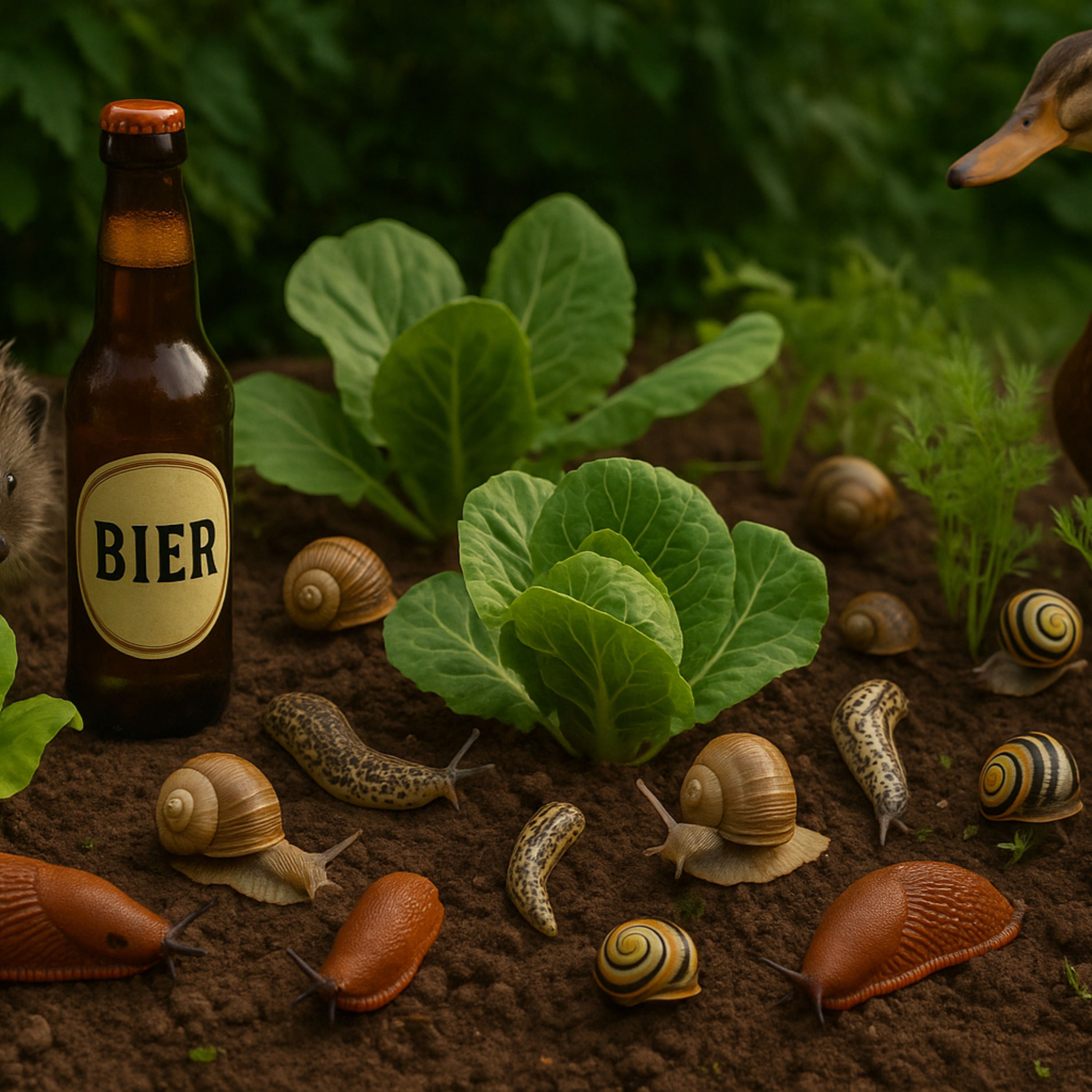 FKK im Garten-die nackten Schnecken sind unterwegs