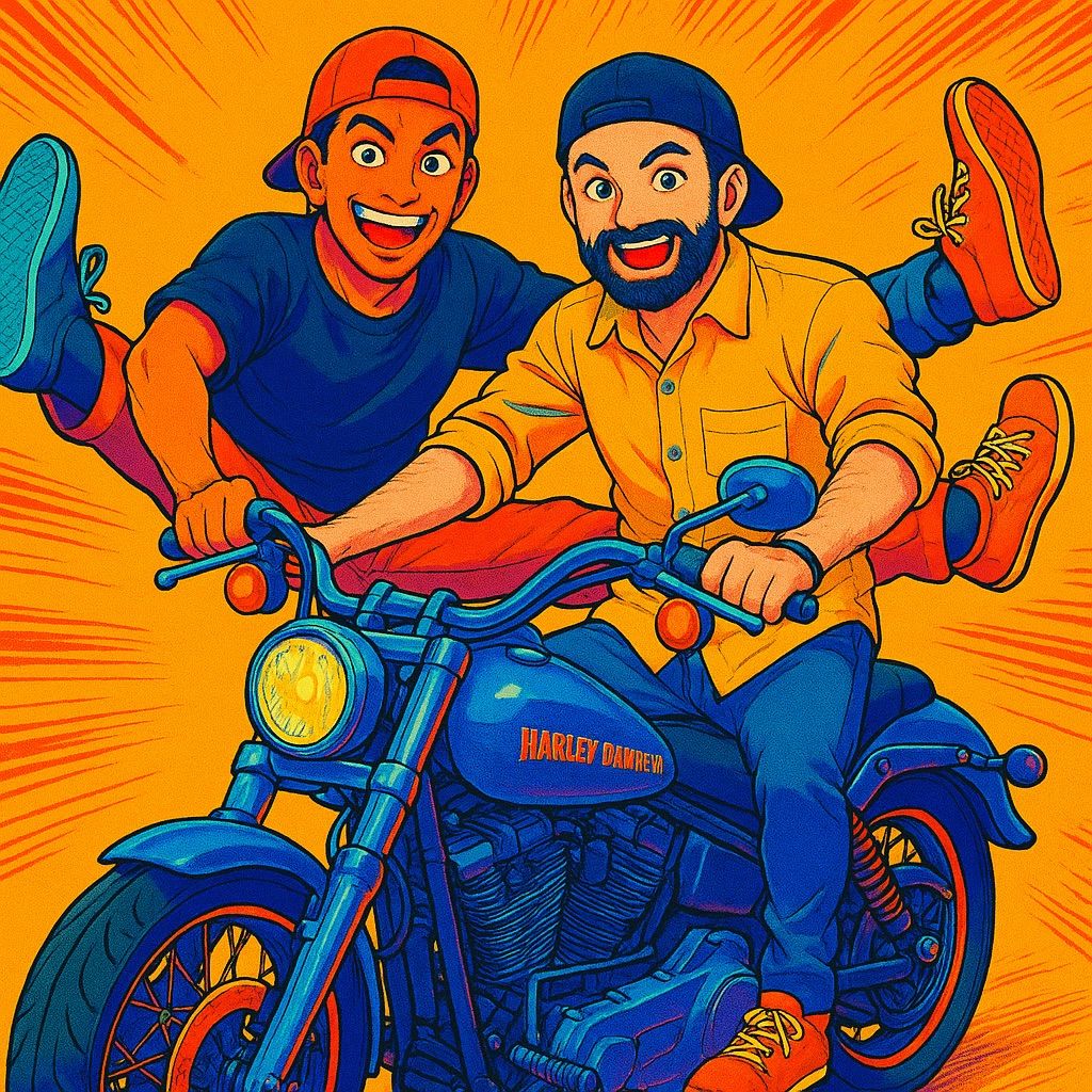 31. Spagat auf der Harley