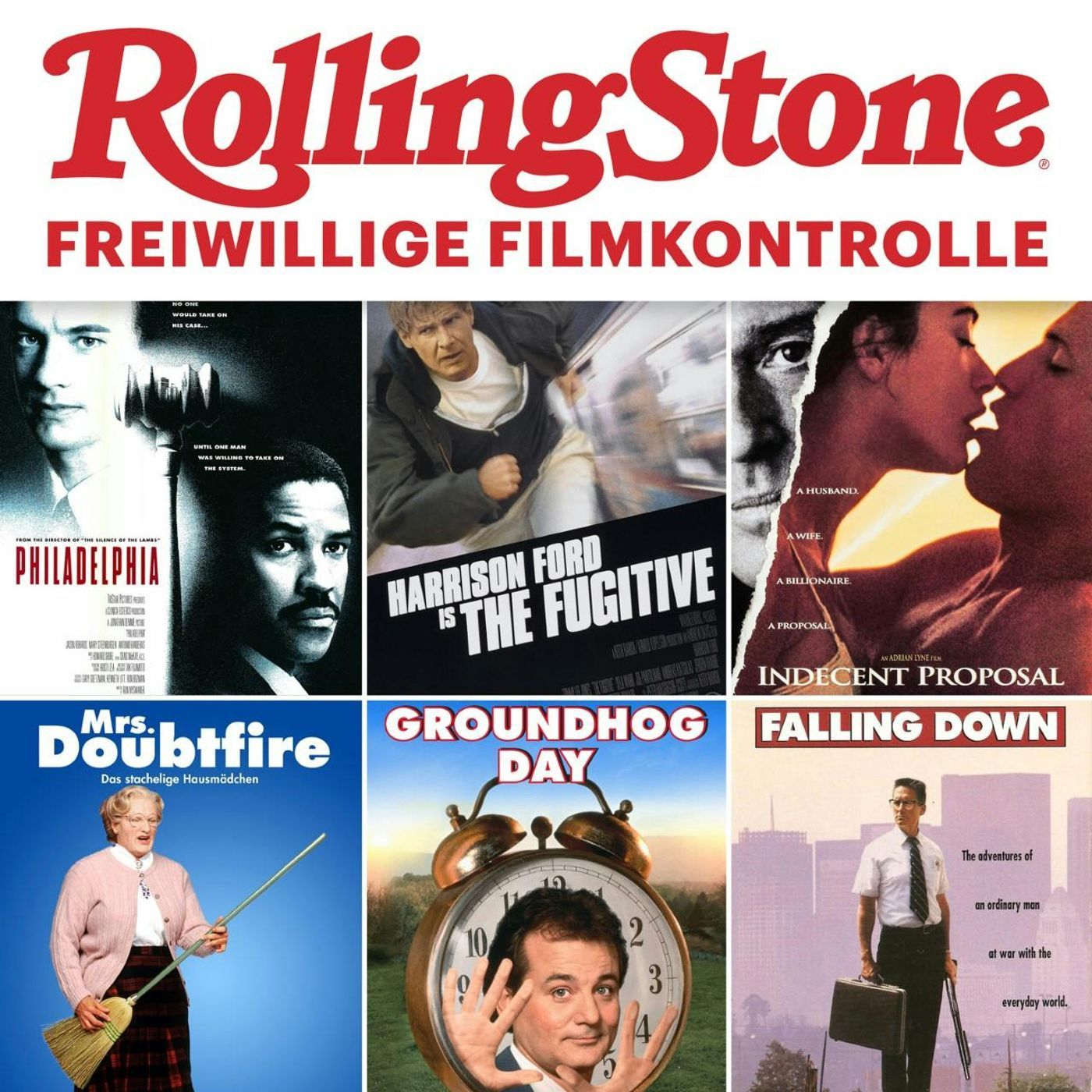 1993: Murmeltier, Falling Down, Philadelphia, Mrs. Doubtfire, ein unmoralisches Angebot und mehr
