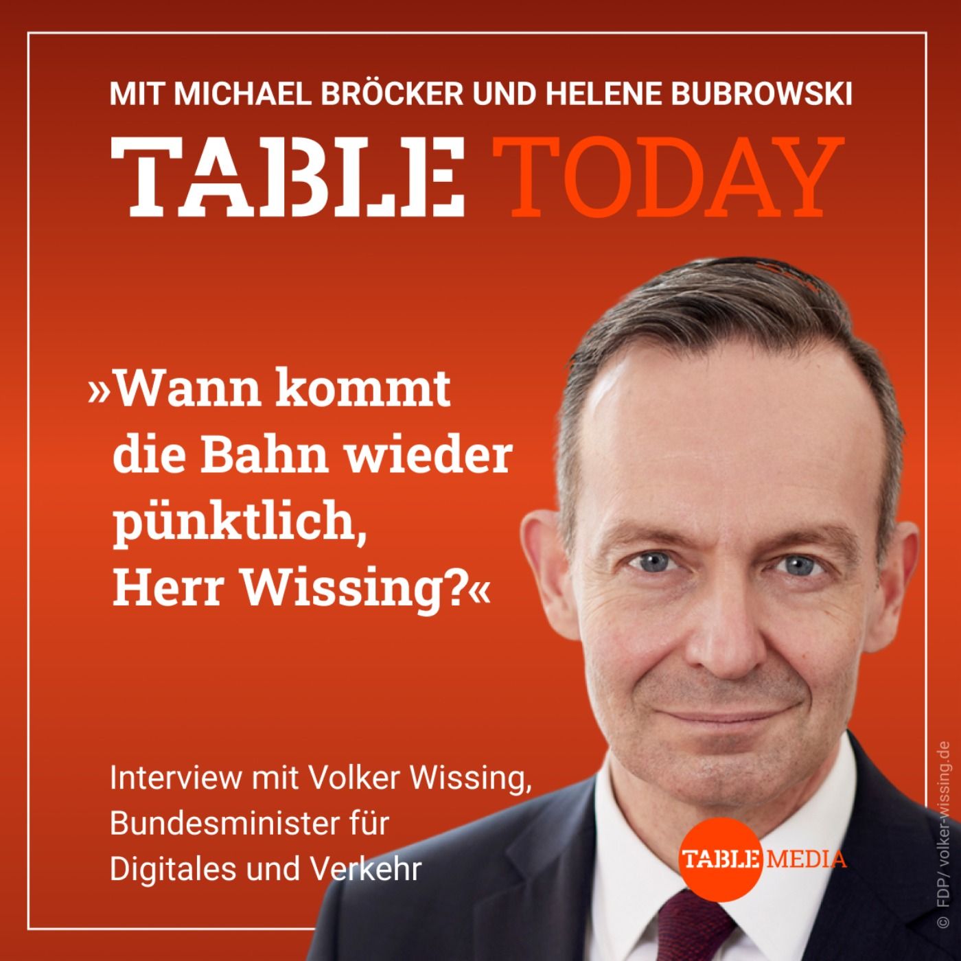 Wann kommt die Bahn wieder pünktlich, Herr Wissing?