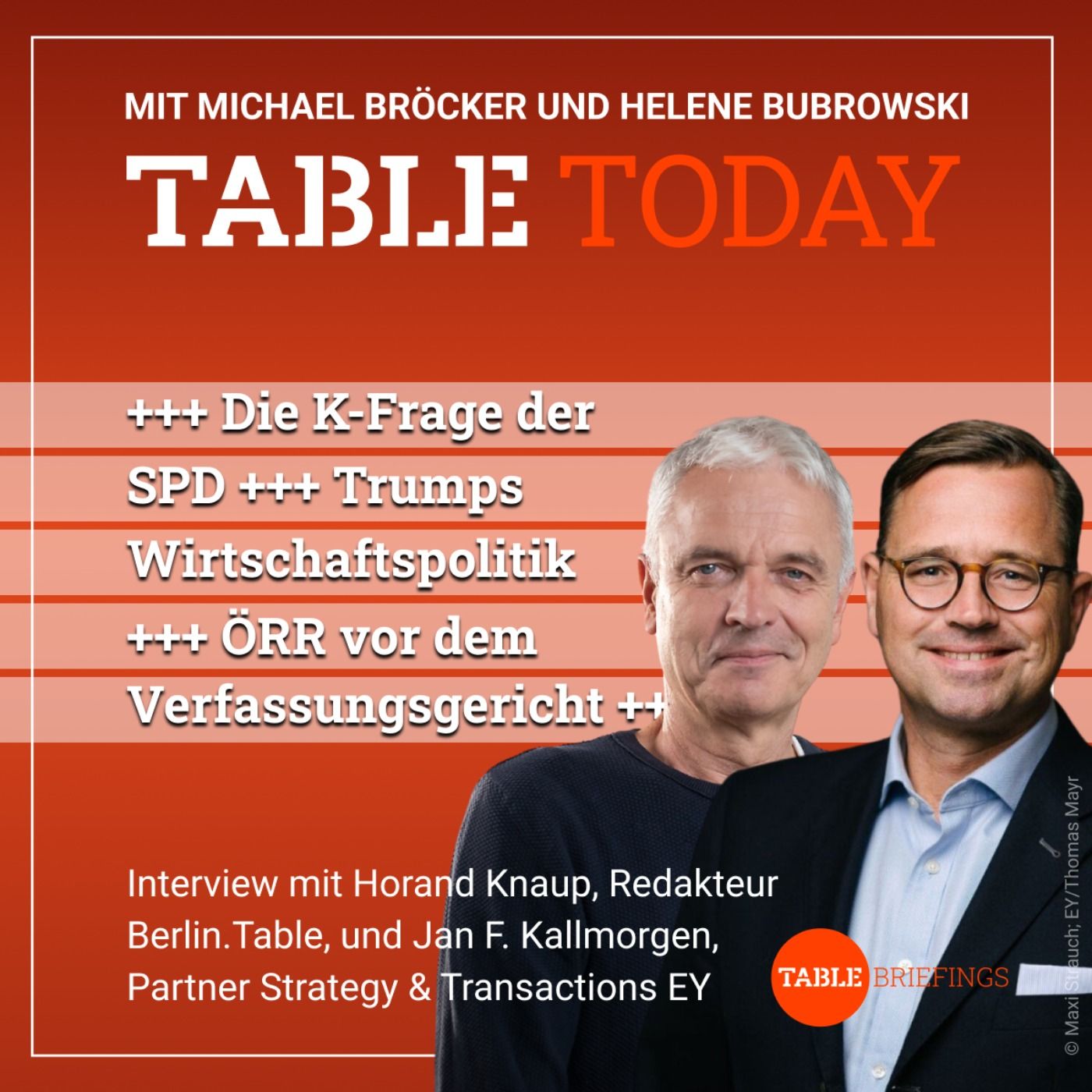 + Die K-Frage der SPD + Trumps Wirtschaftspolitik + ÖRR vor dem Verfassungsgericht +