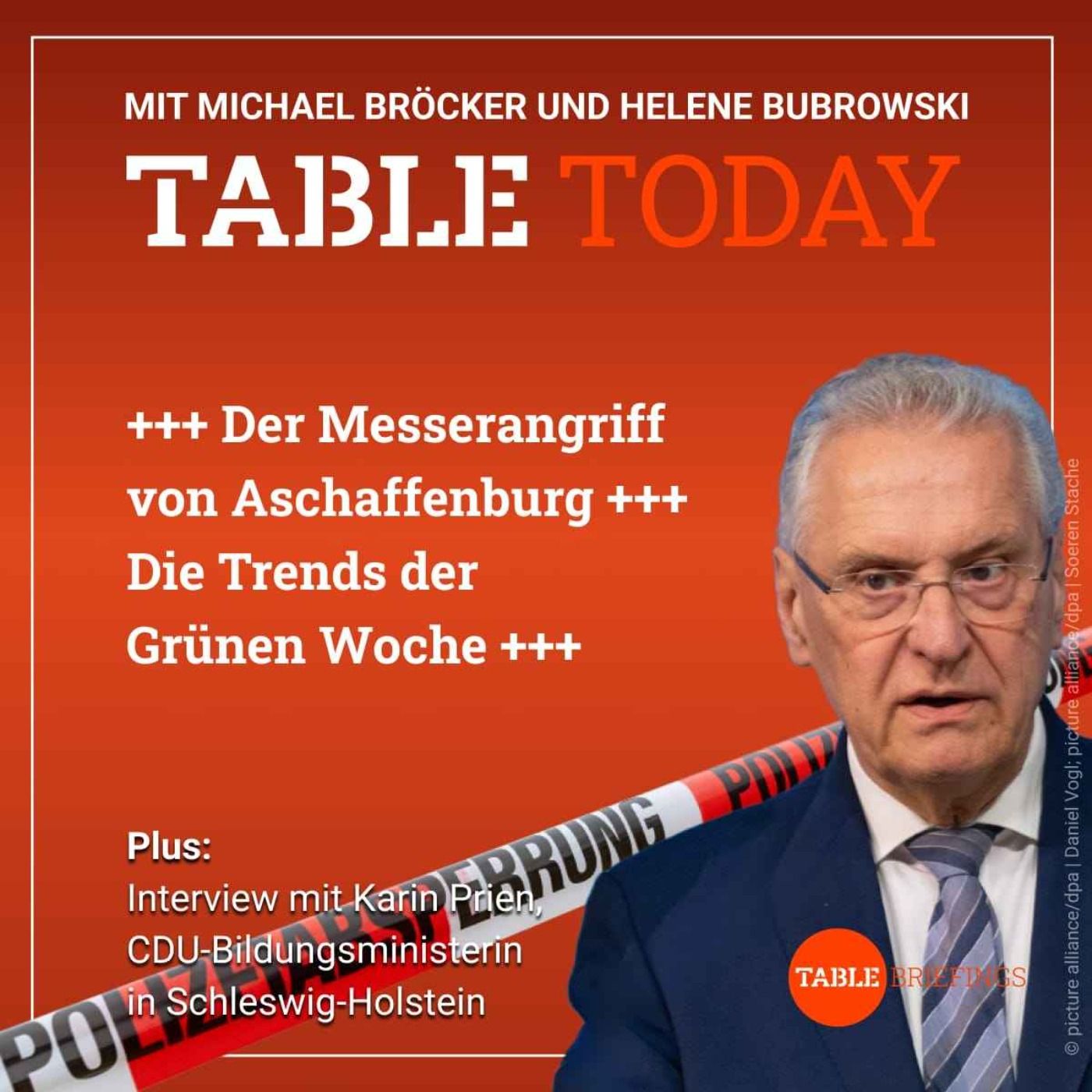 ++Der Messerangriff von Aschaffenburg++Die Trends der Grünen Woche++