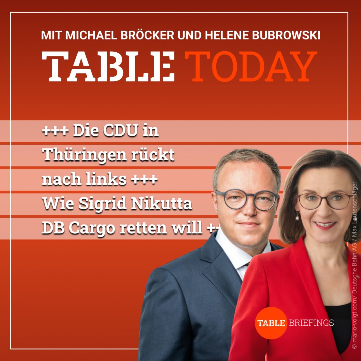 + Die CDU in Thüringen rückt nach links + Wie Sigrid Nikutta DB Cargo retten will +