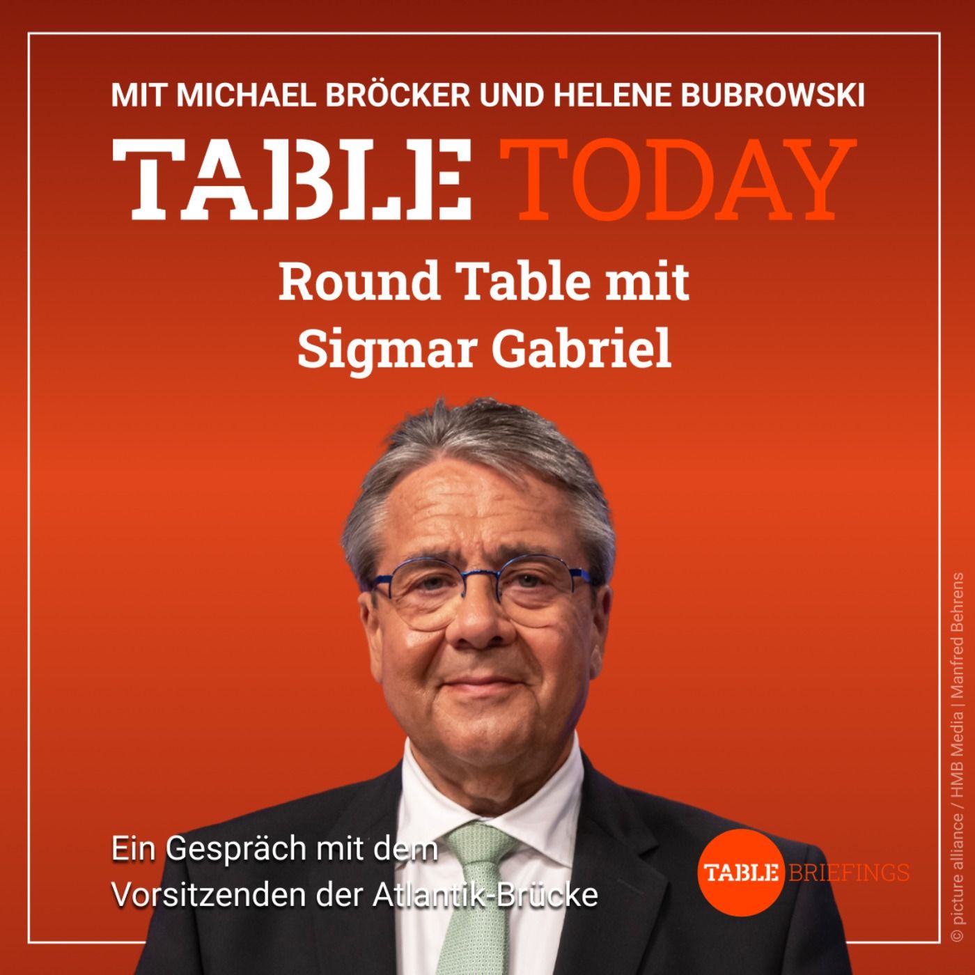 Round Table mit Sigmar Gabriel