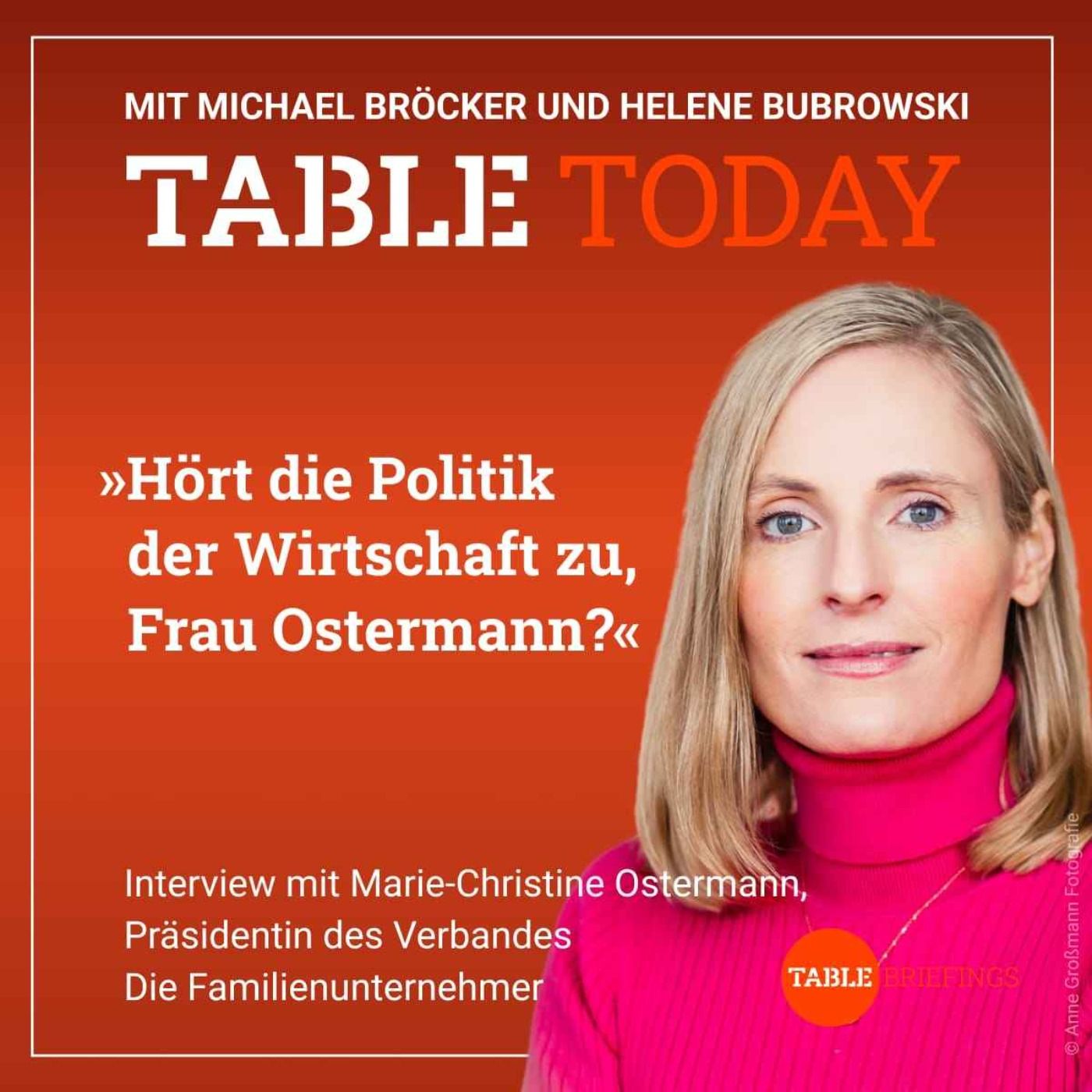 Hört die Politik der Wirtschaft zu, Frau Ostermann?