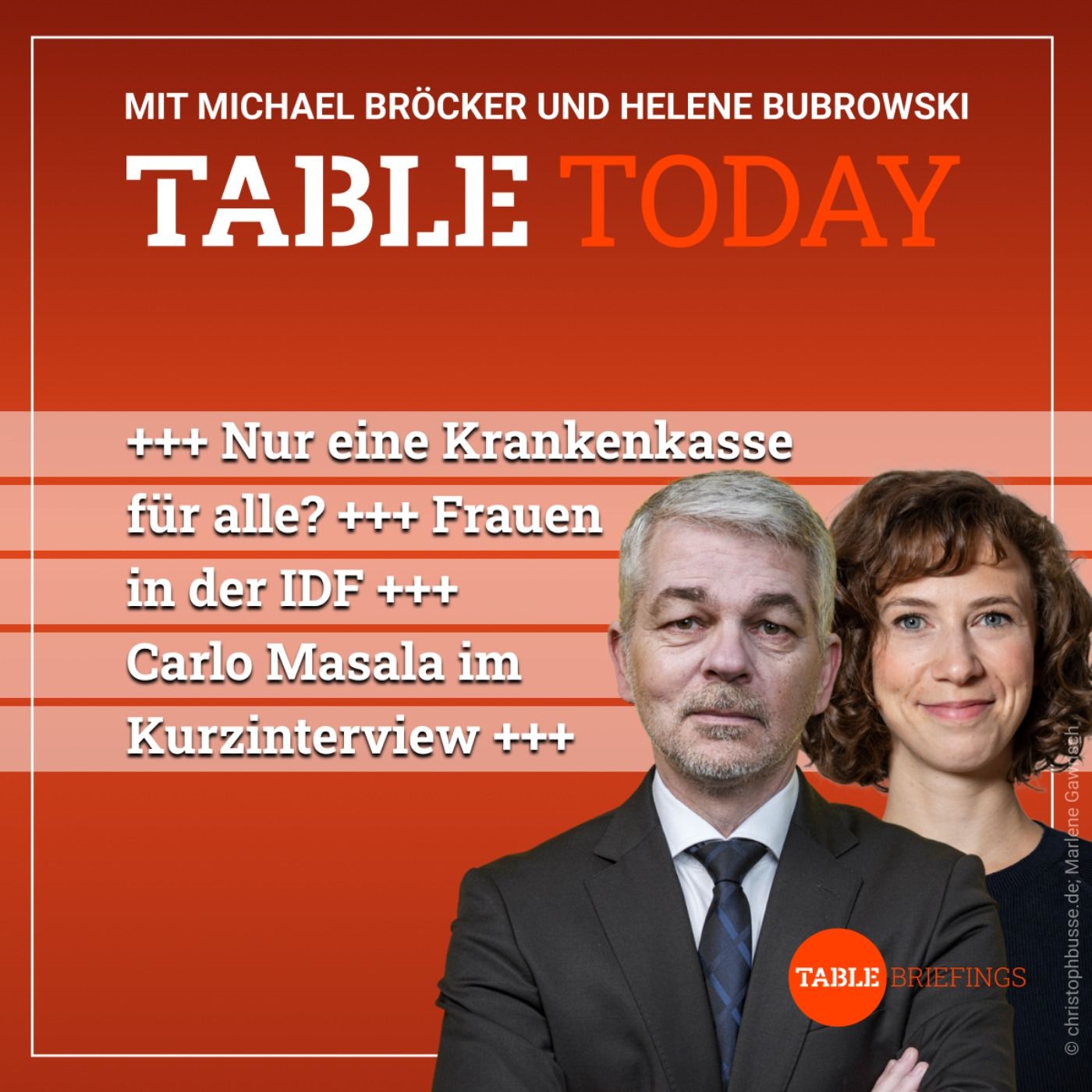 ++Nur eine Krankenkasse für alle? ++Frauen in der israelischen Armee ++ Carlo Masala im Kurzinterview ++