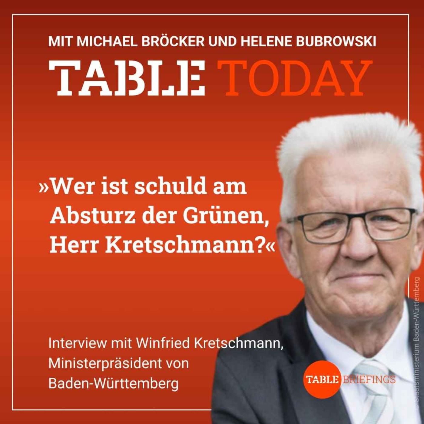 Wer ist schuld am Absturz der Grünen, Herr Kretschmann?