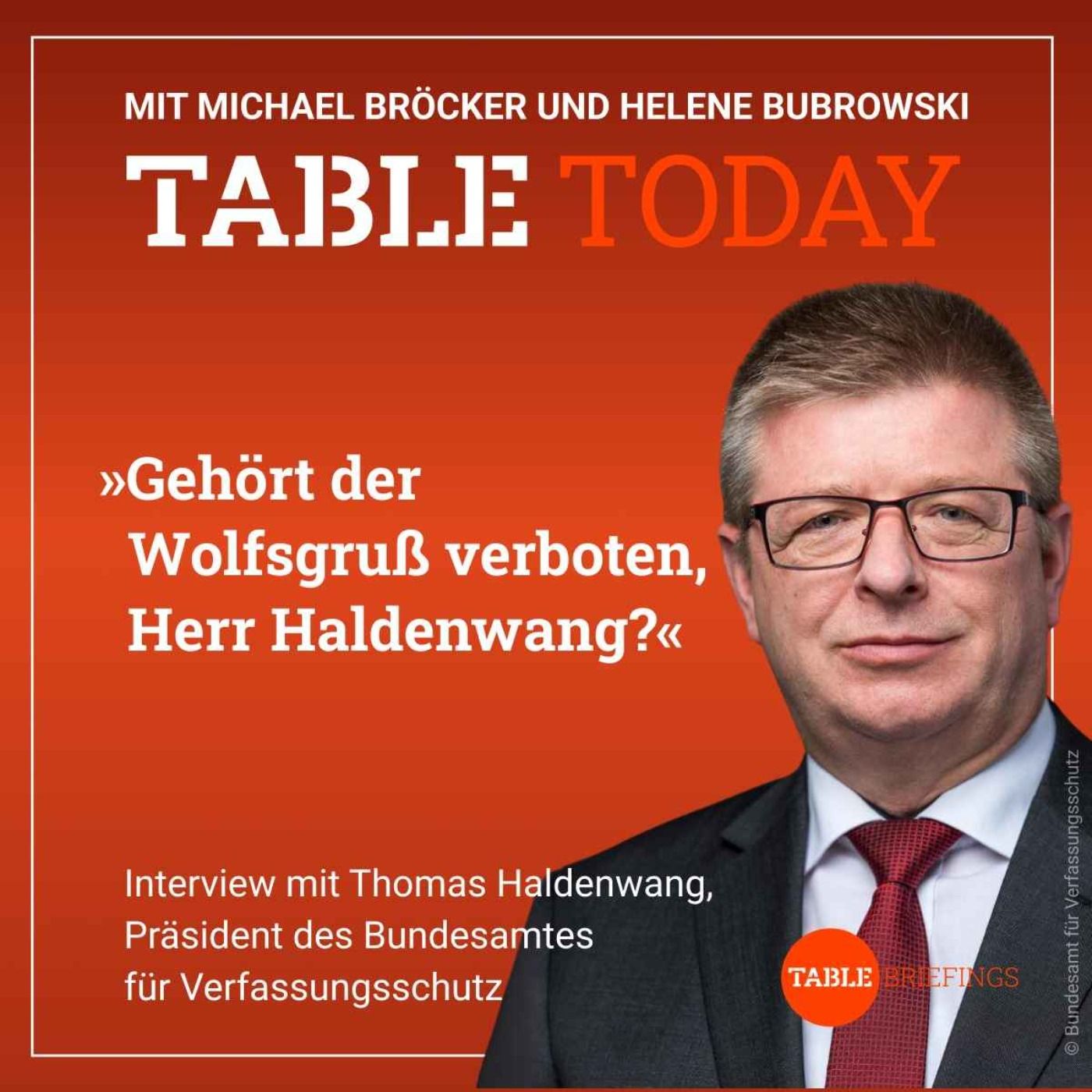 Gehört der Wolfsgruß verboten, Herr Haldenwang?