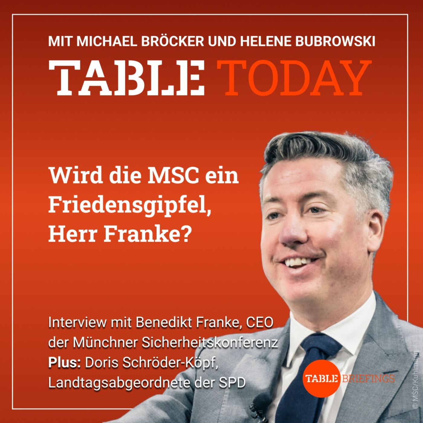 Wird die MSC ein Friedensgipfel, Herr Franke?