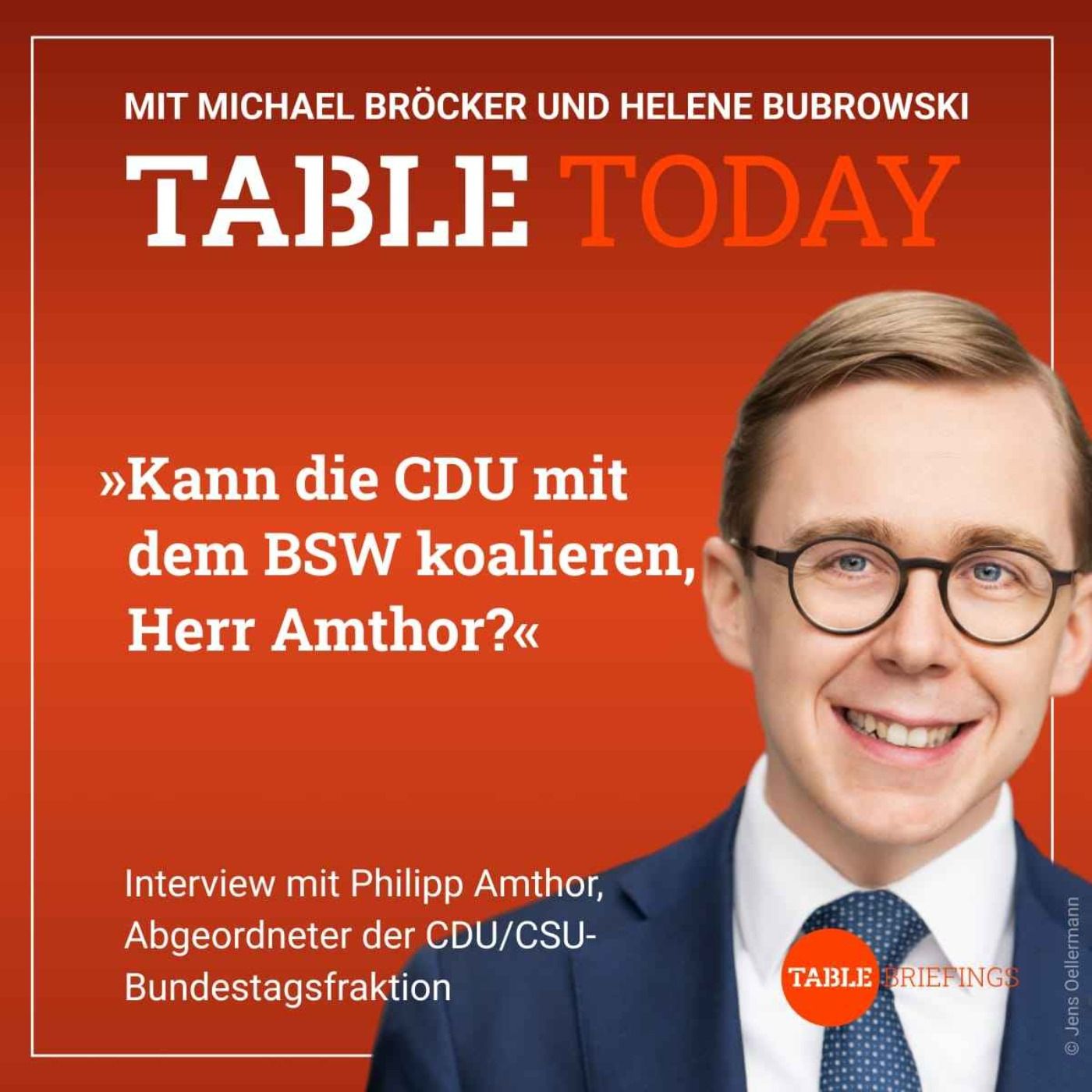 Kann die CDU mit dem BSW koalieren, Herr Amthor?