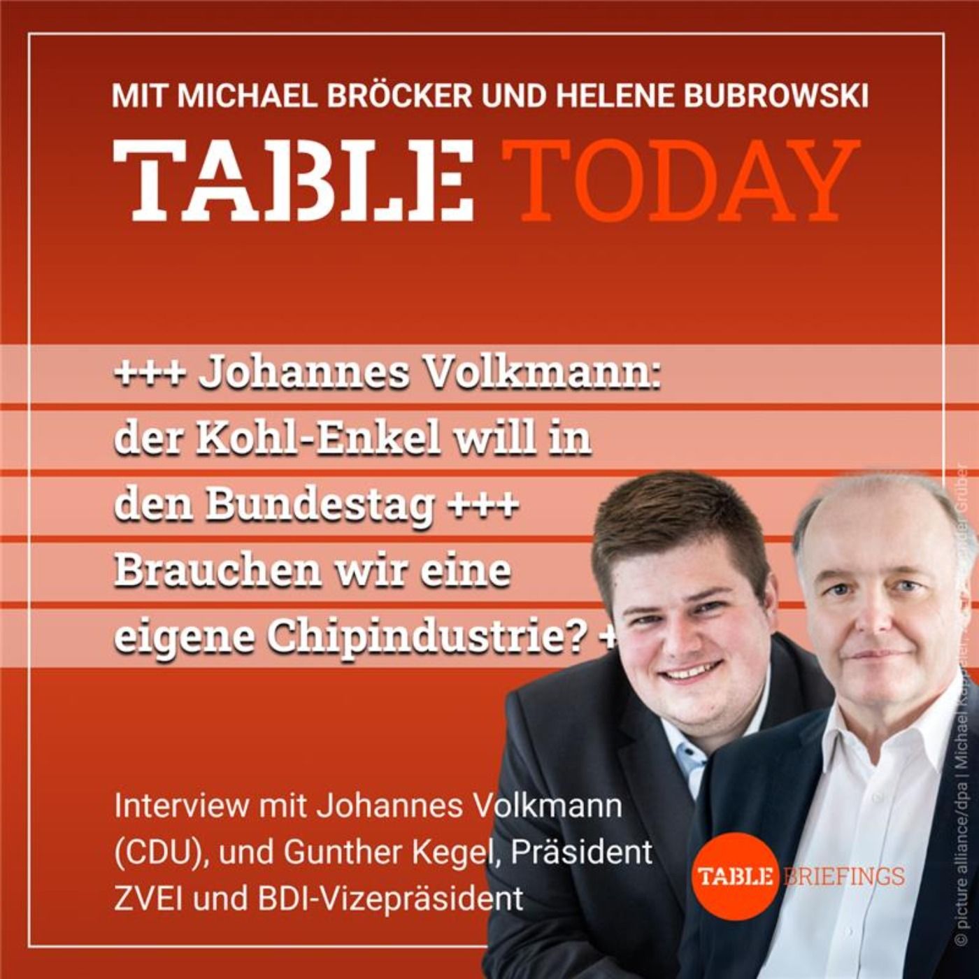 + Johannes Volkmann: der Kohl-Enkel will in den Bundestag + Brauchen wir eine eigene Chipindustrie?