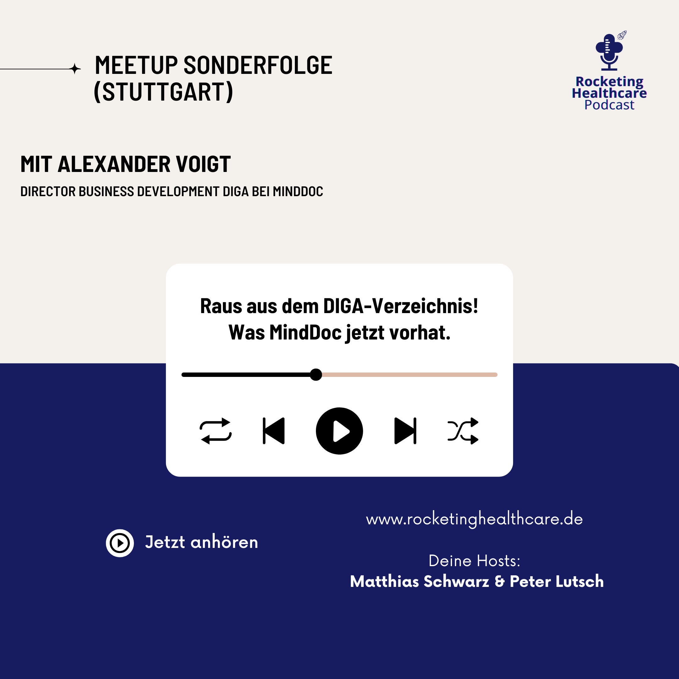 Meetup Sonderfolge: Raus aus dem DIGA-Verzeichnis! Was MindDoc jetzt vorhat.