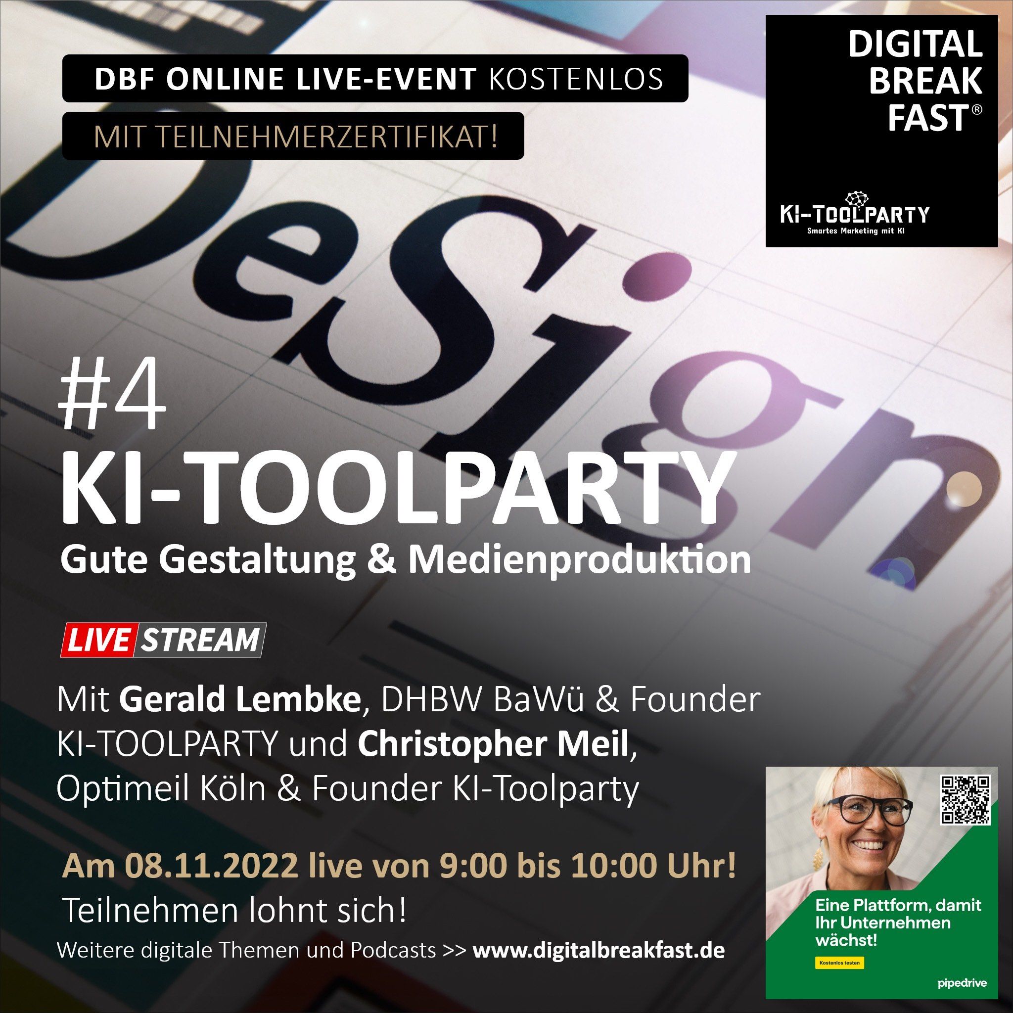 EP 113 I Gute Gestaltung & Medienproduktion mit KI | KI-TOOLPARTY #4
