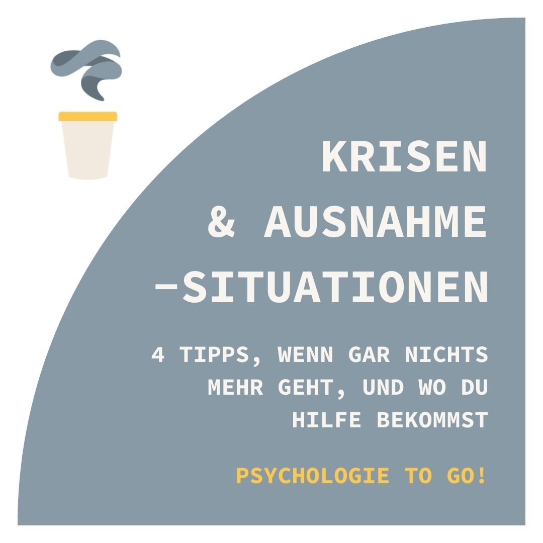 Krisen und Ausnahmezustände: 4 Tipps, wenn gar nichts mehr geht, und wo du Hilfe bekommst