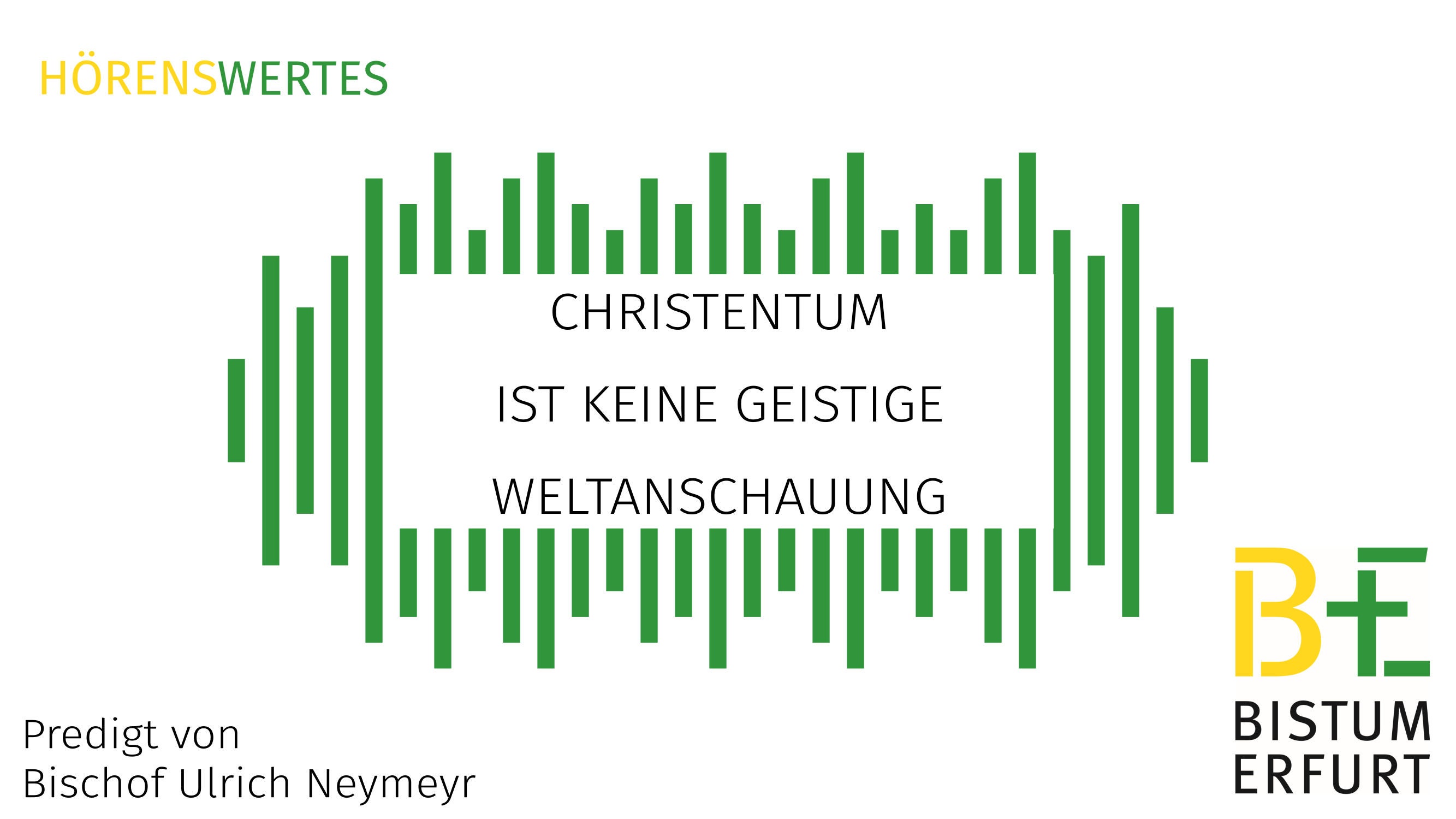 Christentum ist keine geistige Weltanschauung