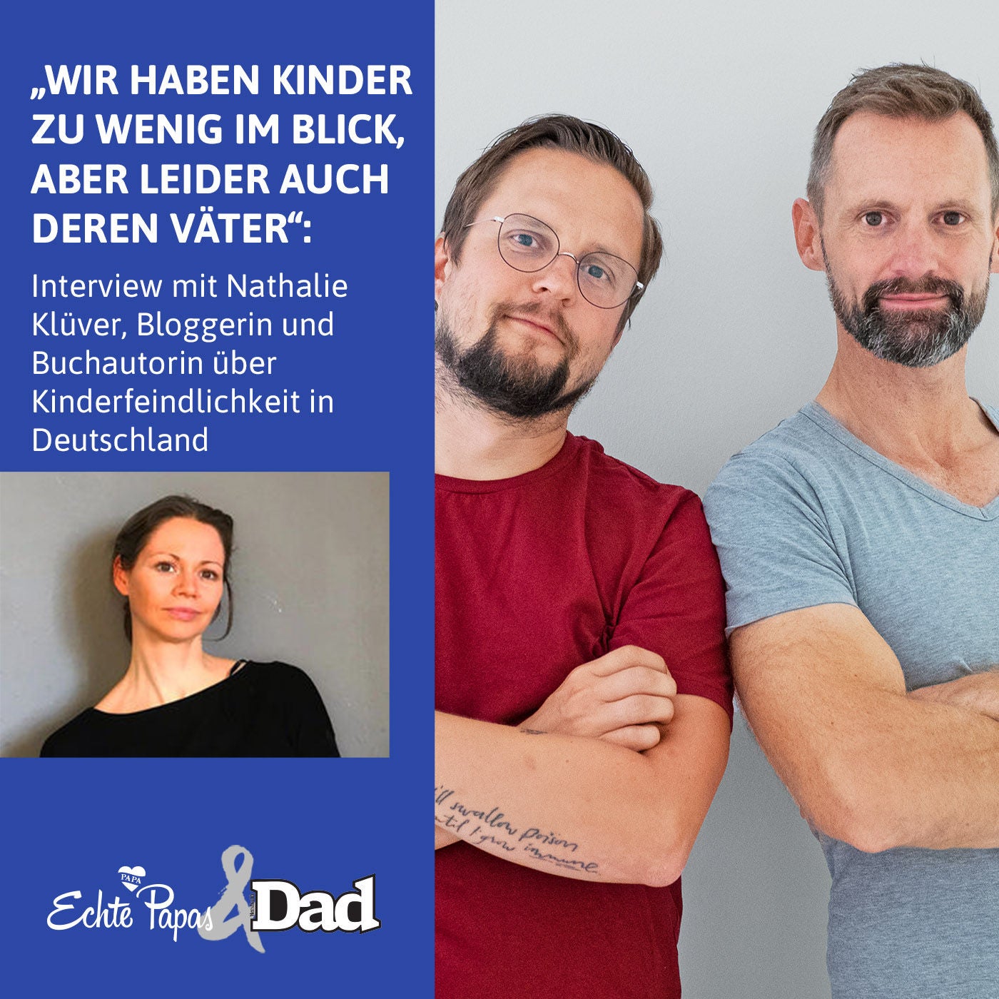 „Wir haben Kinder zu wenig im Blick, aber leider auch deren Väter“: Interview mit Bloggerin Nathalie Klüver