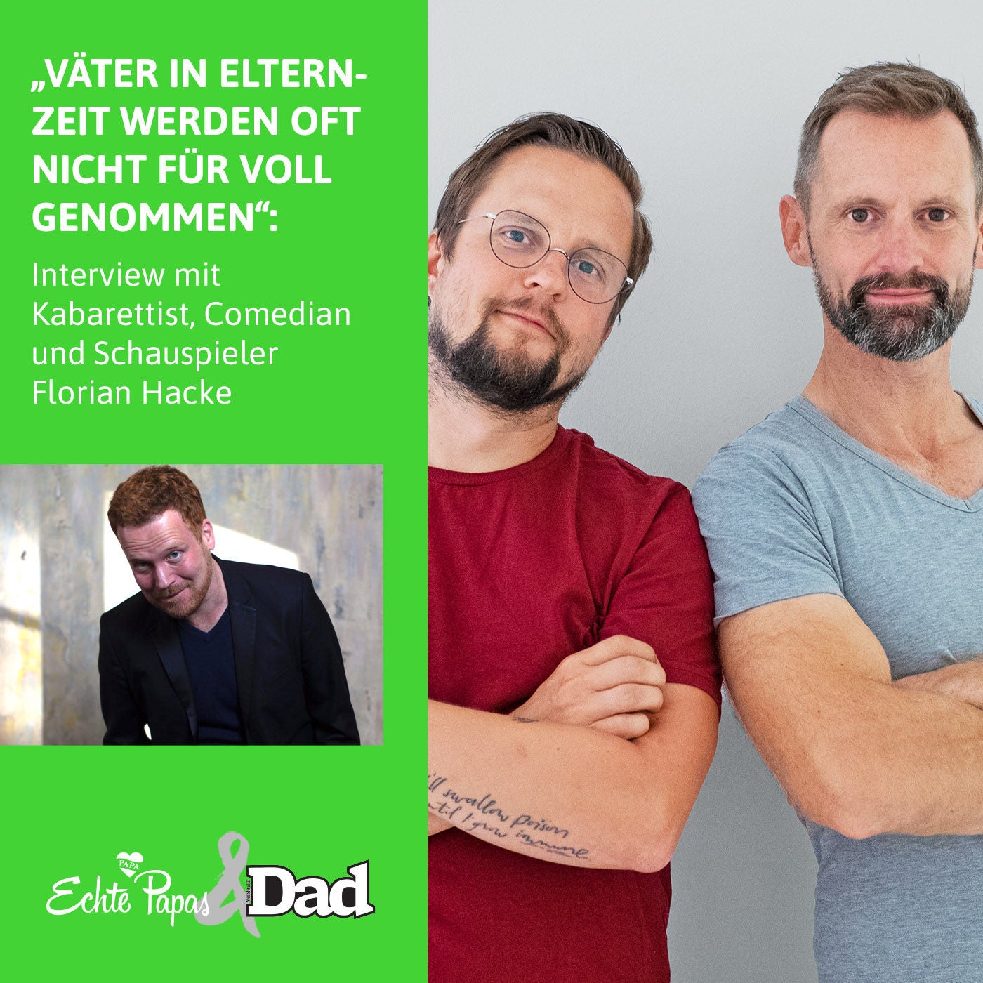 „Väter in Elternzeit werden oft nicht für voll genommen“: Interview mit Comedian und Schauspieler Florian Hacke