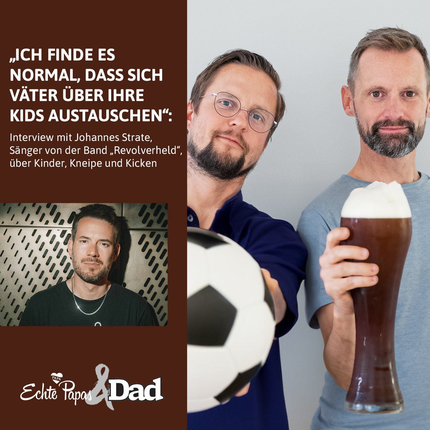 „Ich finde es normal, dass sich Väter über ihre Kids austauschen“: Interview mit Johannes Strate von „Revolverheld“