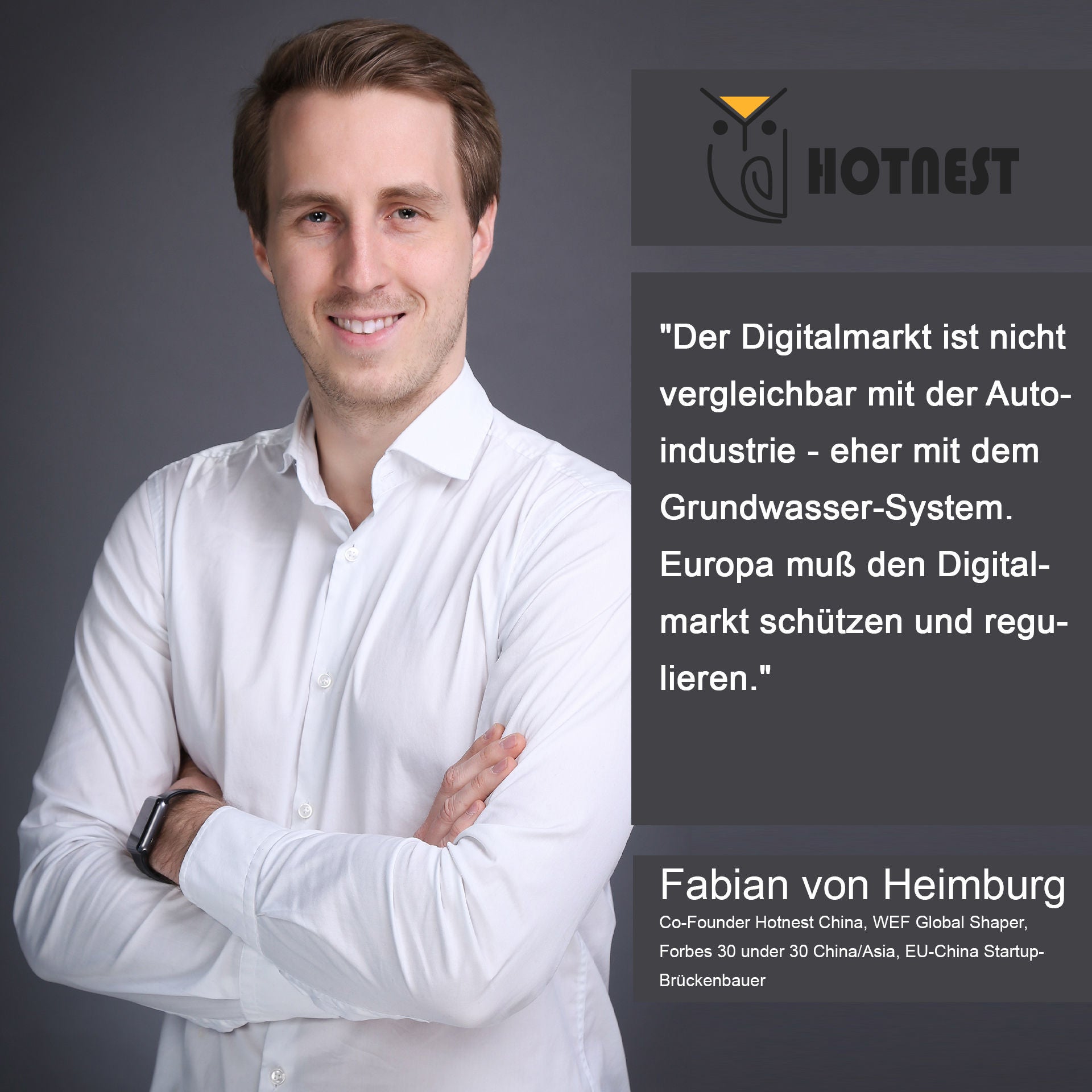 Deutscher Startup-Pionier in China: Digitalindustrie ist so wichtig wie das Wassersystem