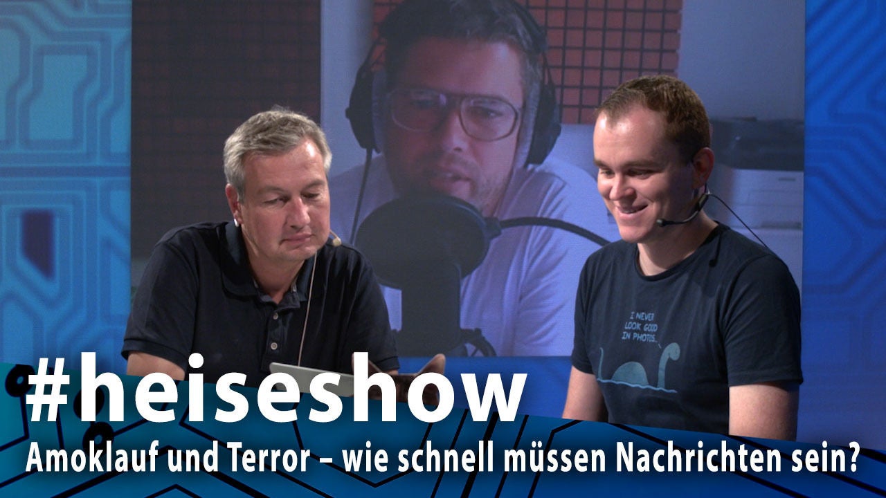 #heiseshow: Amoklauf und Terror – wie schnell müssen Nachrichten sein?