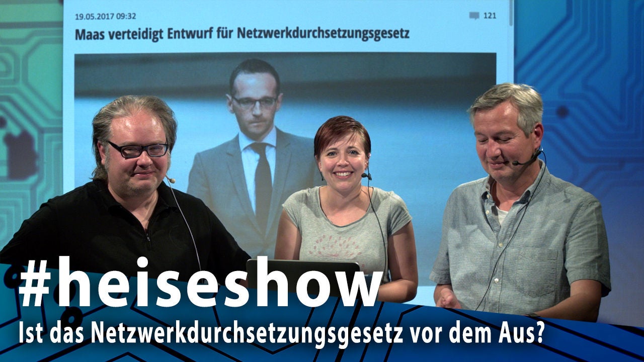 #heiseshow: Ist das Netzwerkdurchsetzungsgesetz vor dem Aus?