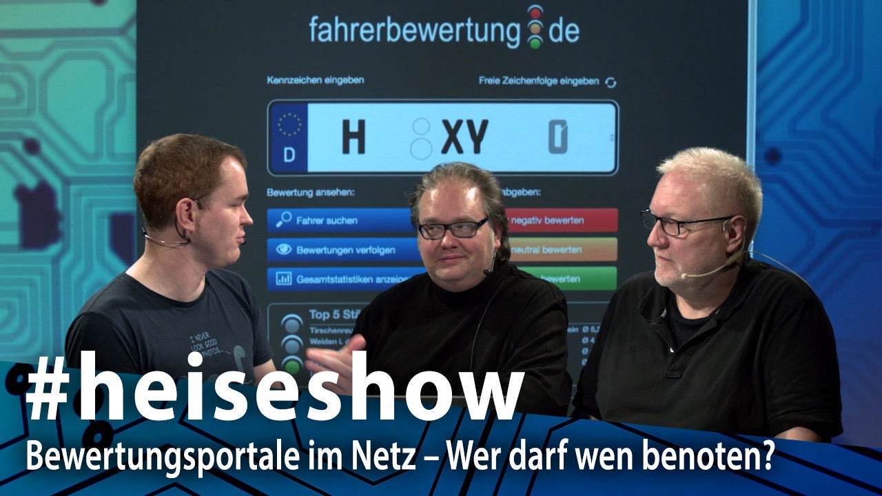 #heiseshow: Bewertungsportale im Netz – Wer darf wen benoten?