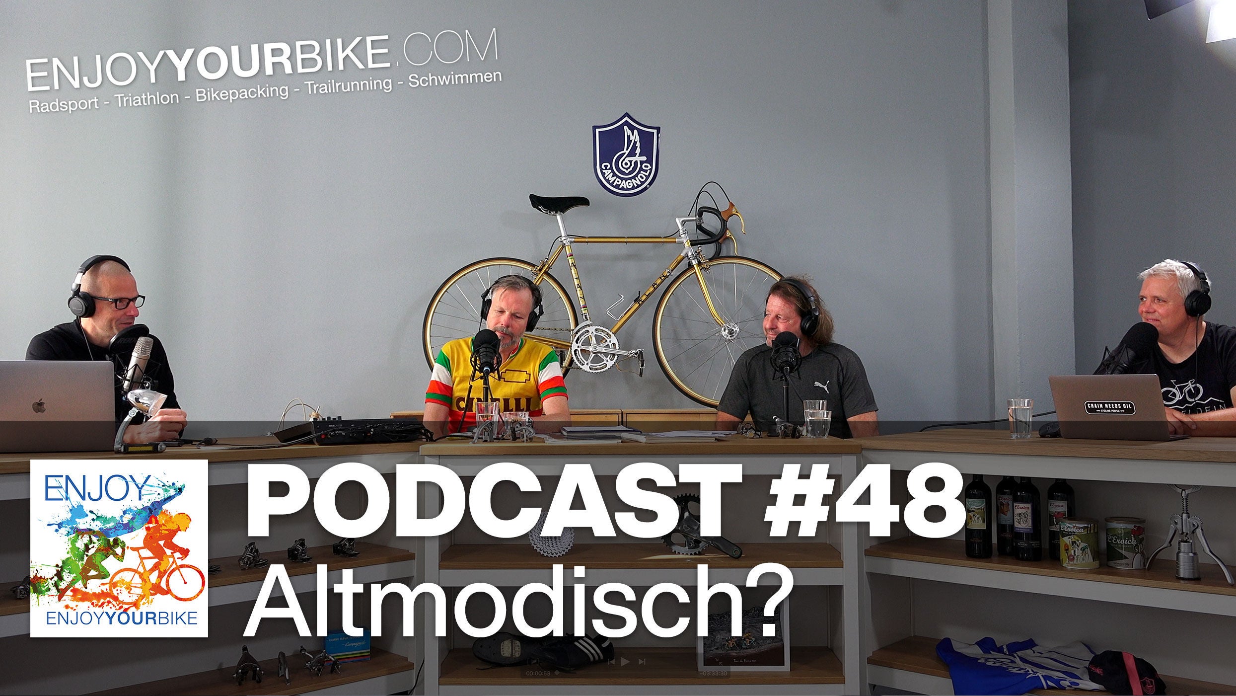 48: Altmodisch? Mythos Campagnolo - Talk mit 3 Vintage-Rennrad Sammlern + EKAR 1x13