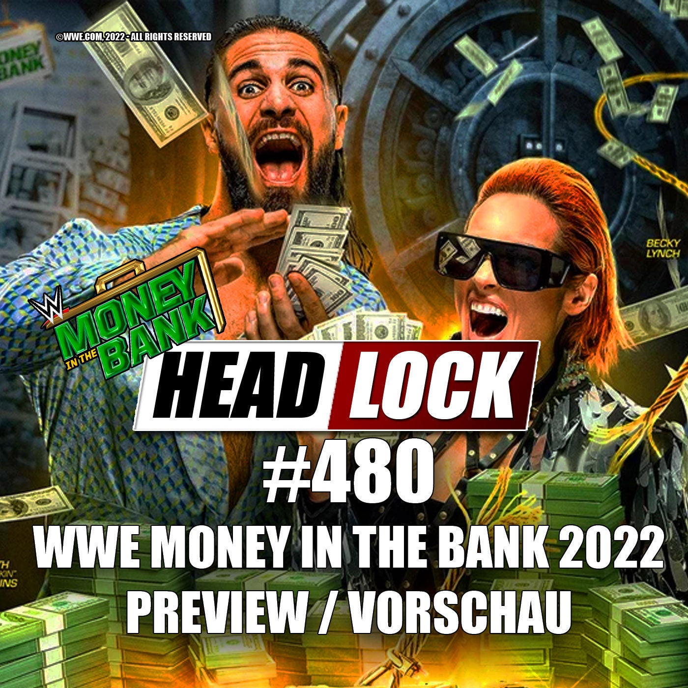 #480: WWE Money in the Bank 2022 (Preview / Vorschau) - WER HOLT SICH DIE KOFFER?