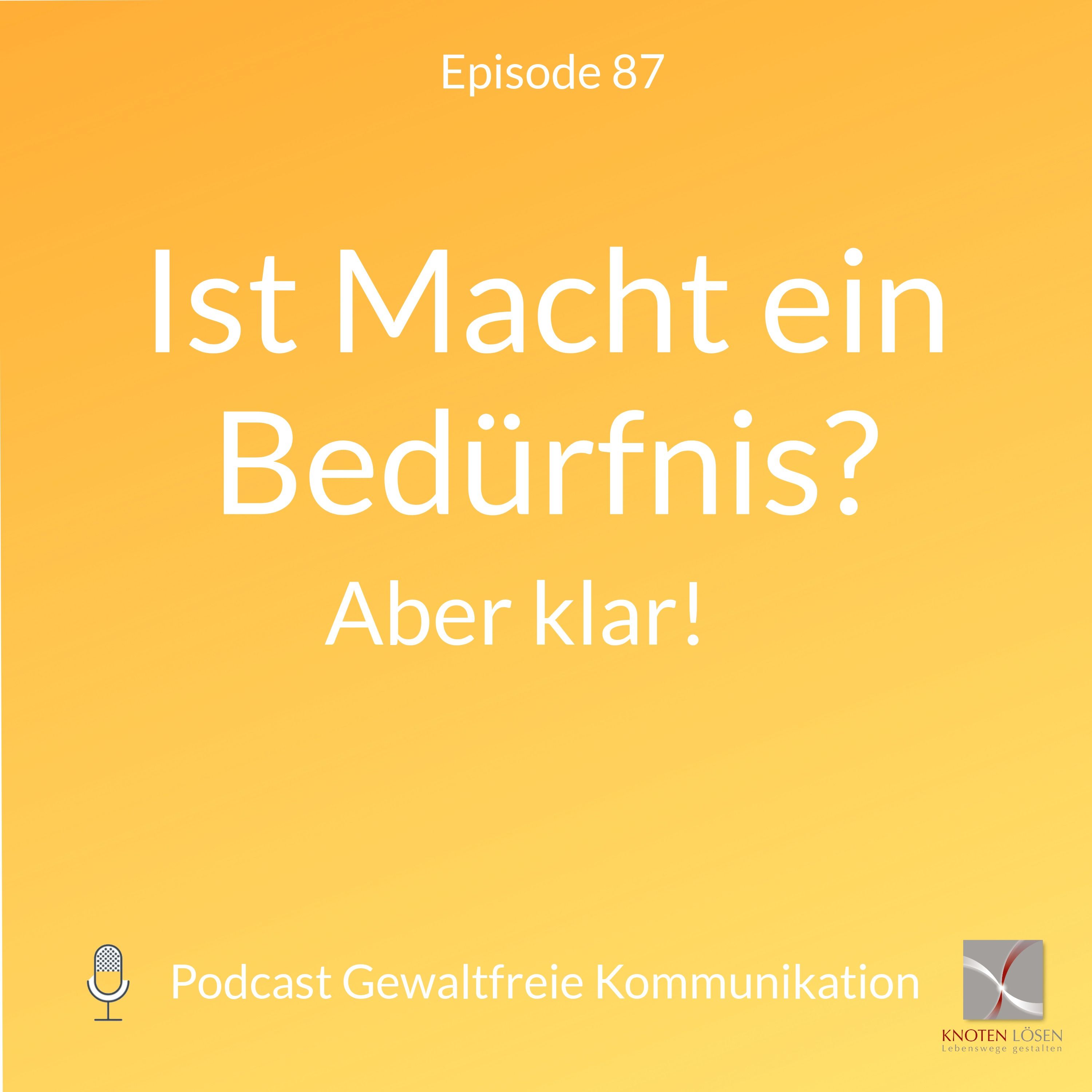 Ist Macht ein Bedürfnis? Aber klar!