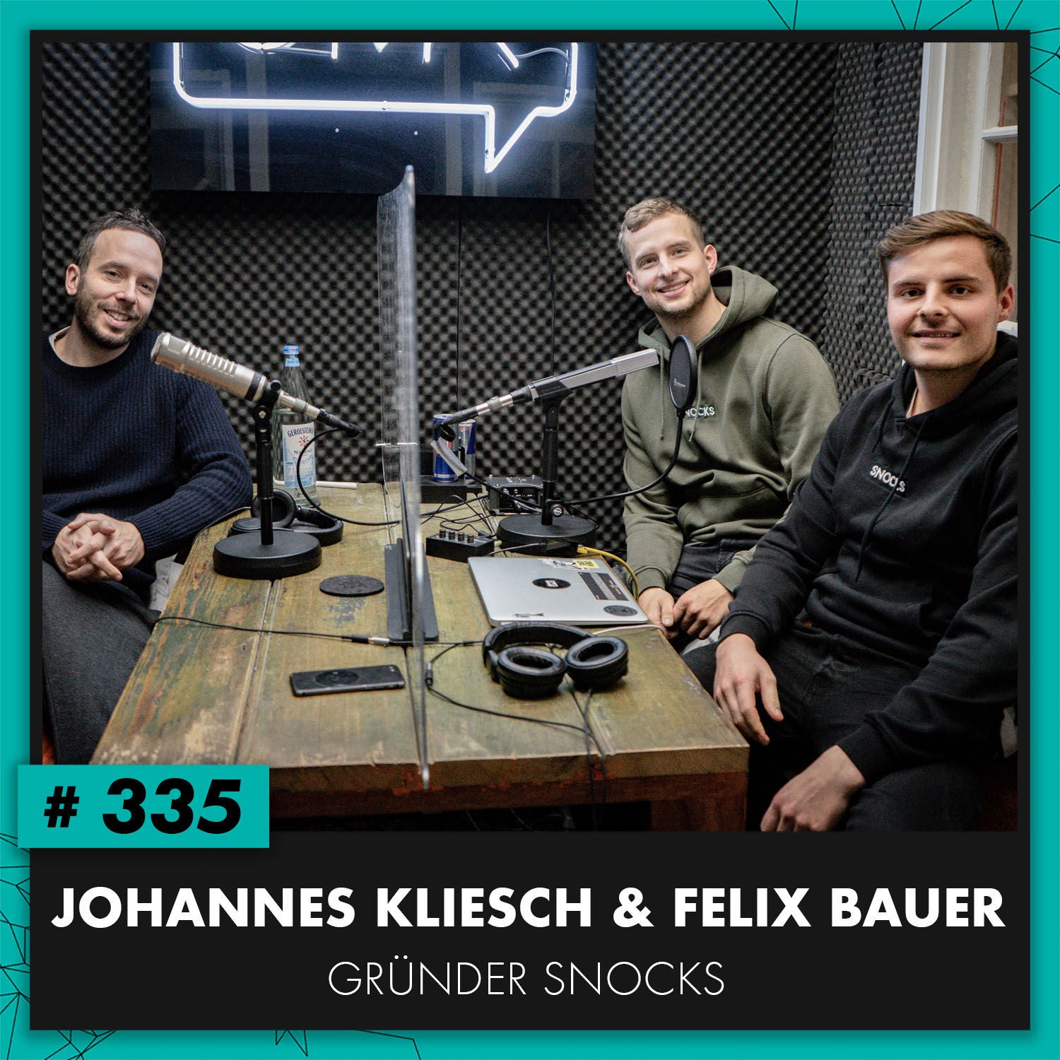 OMR #335 mit den Snocks-Gründer Johannes Kliesch und Felix Bauer + Bernd von Geldern vom FC St. Pauli