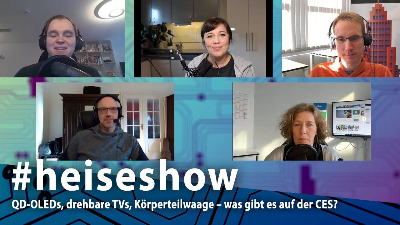 QD-OLEDs, drehbare TVs, Körperteilwaage – was gibt es auf der CES? | #heiseshow