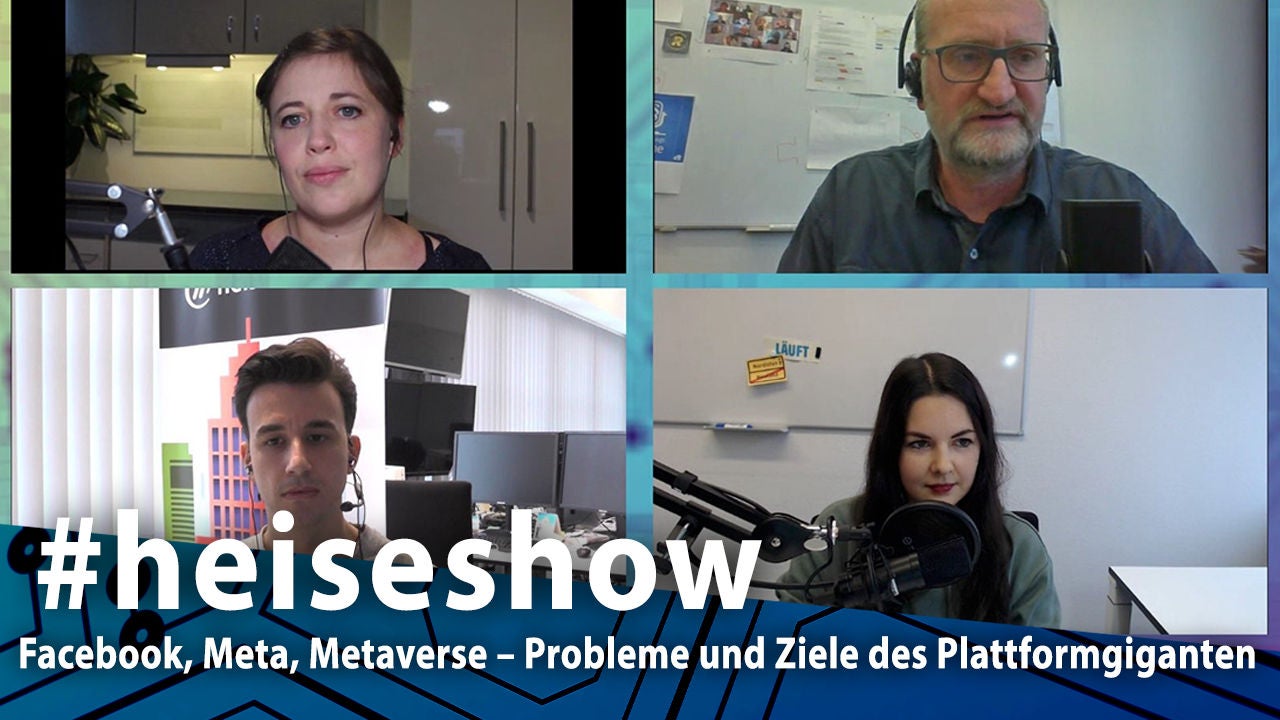 Facebook, Meta, Metaverse – Probleme und Ziele des Plattformgiganten | #heiseshow