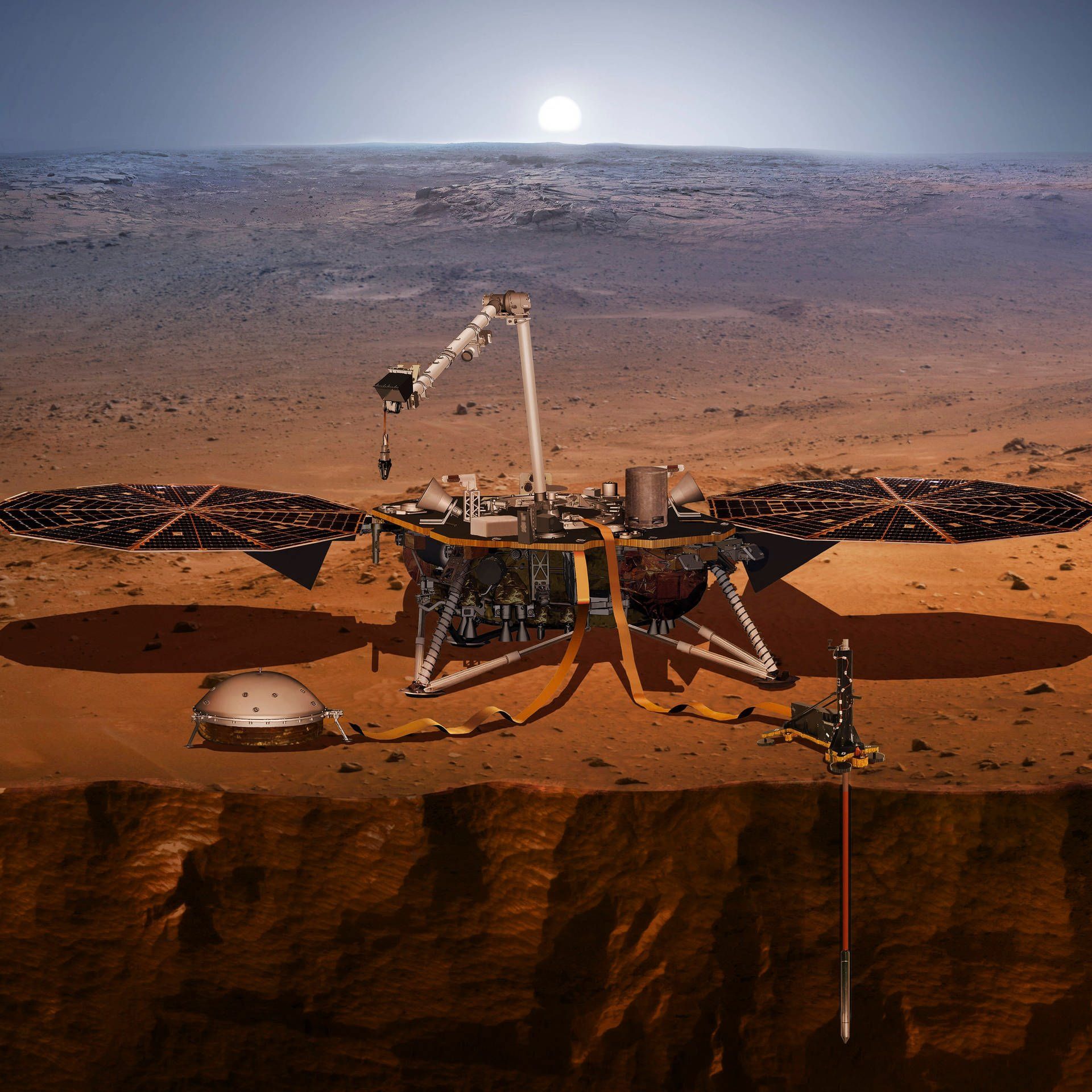 Leben auf dem Mars? Sonde findet flüssiges Wasser in der Marskruste