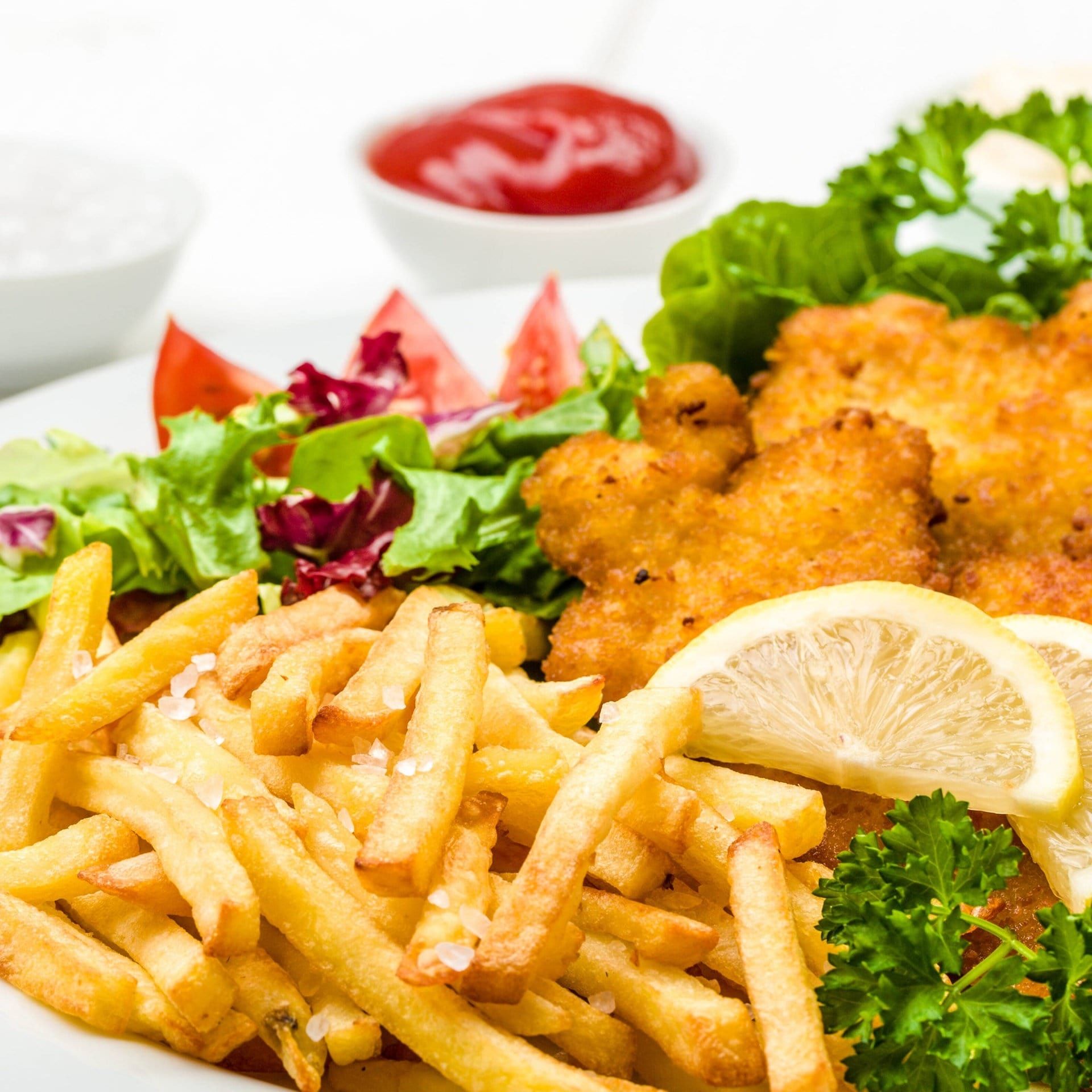 Wie lange braucht der Darm, um Schnitzel mit Pommes zu verdauen?