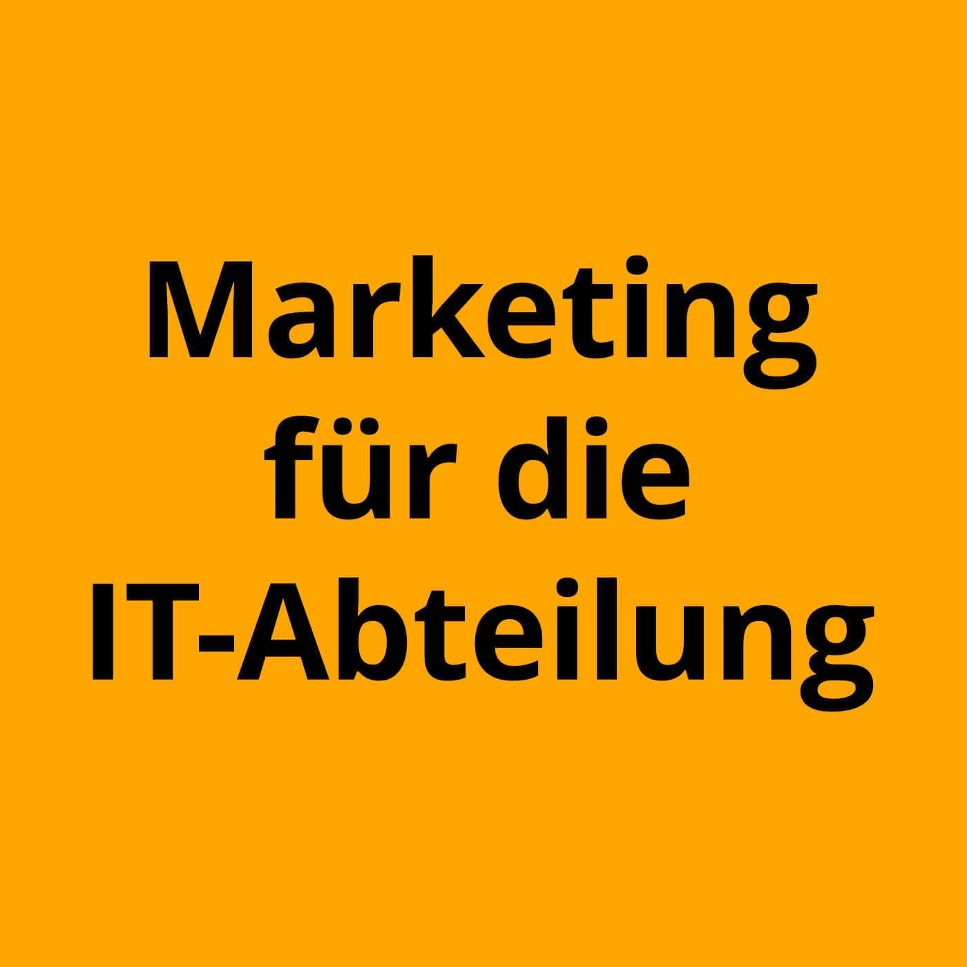 Alles Marketing oder was?