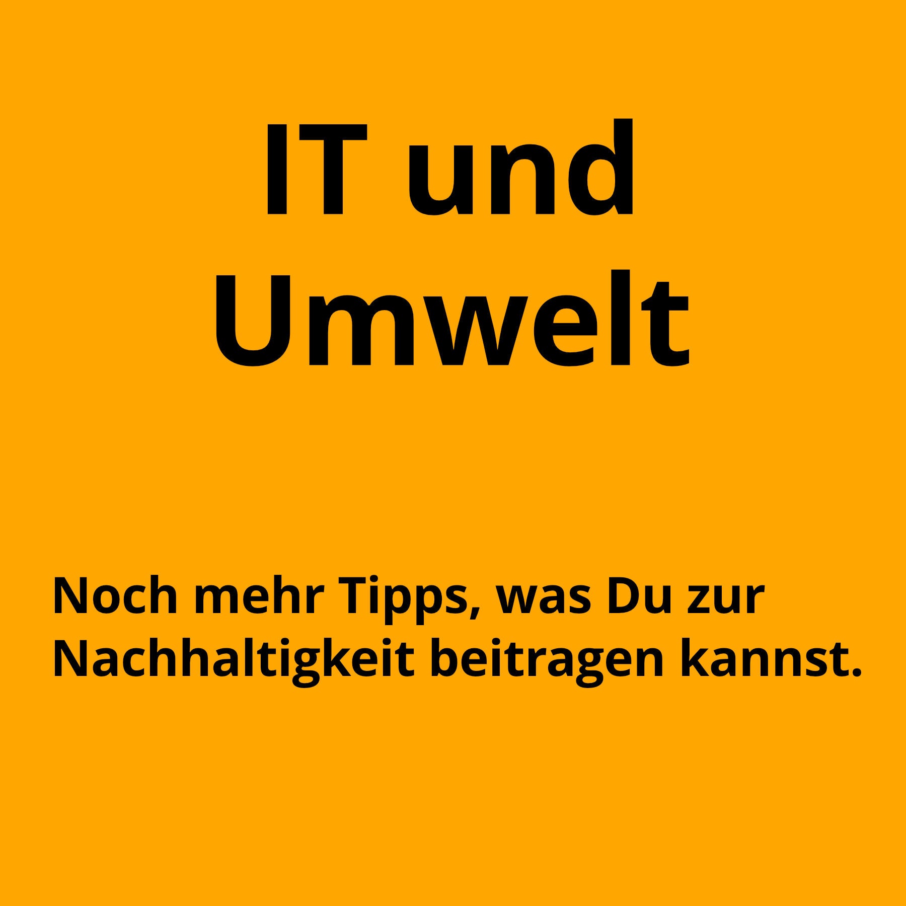 Noch mehr Tipps, was Du als CIO für Nachhaltigkeit tun kannst