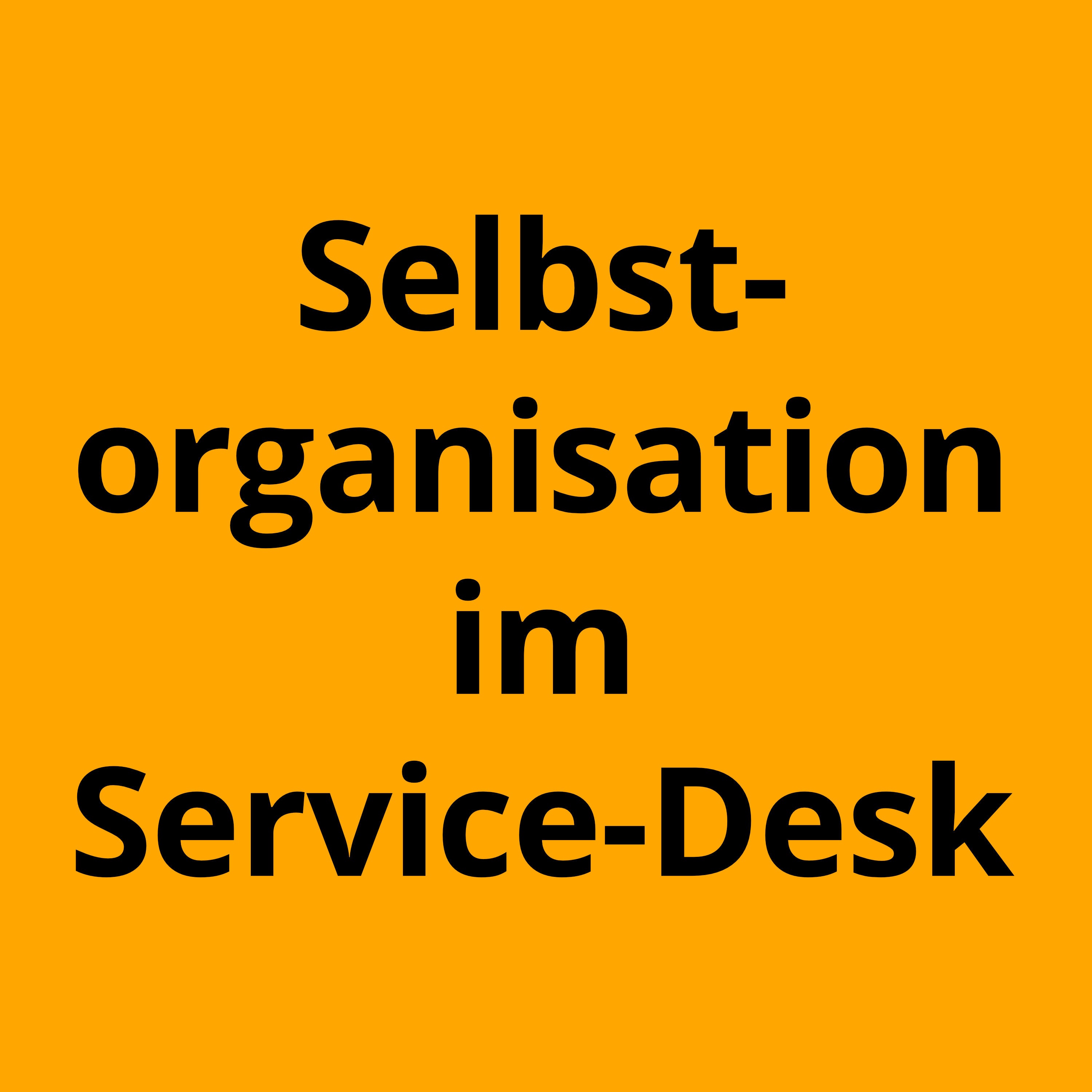 Selbstorganisation im Service-Desk