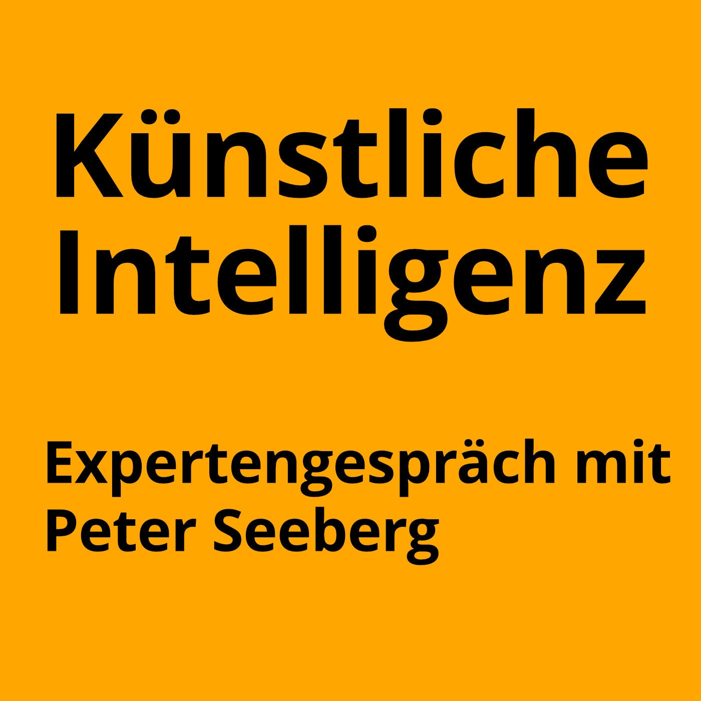 Künstliche Intelligenz - im Gespräch mit Peter Seeberg