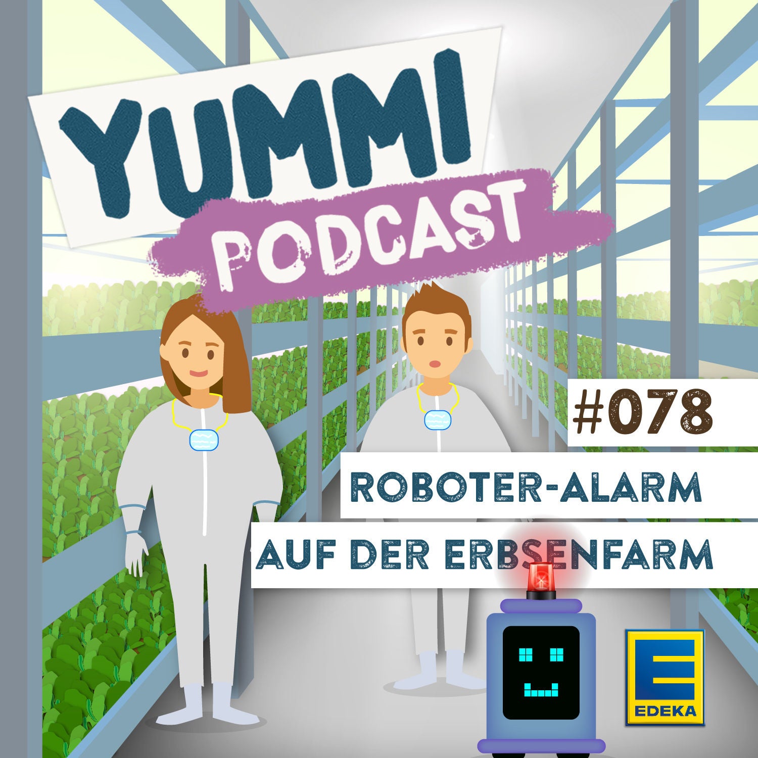 Roboter-Alarm auf der Erbsenfarm