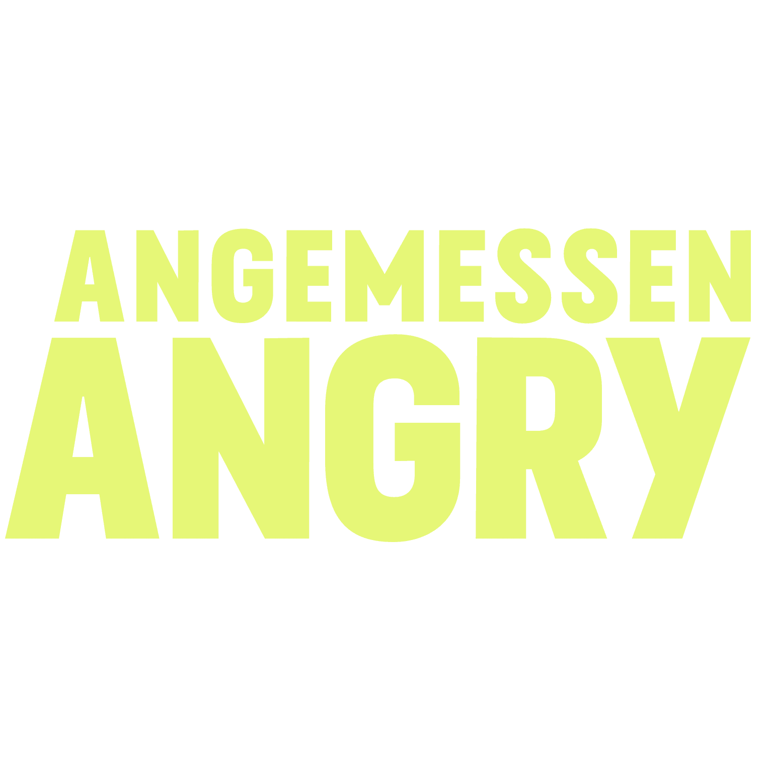 Angemessen Angry