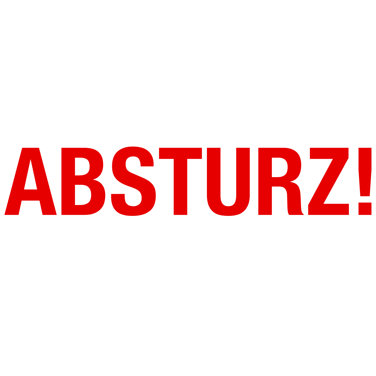 Absturz!